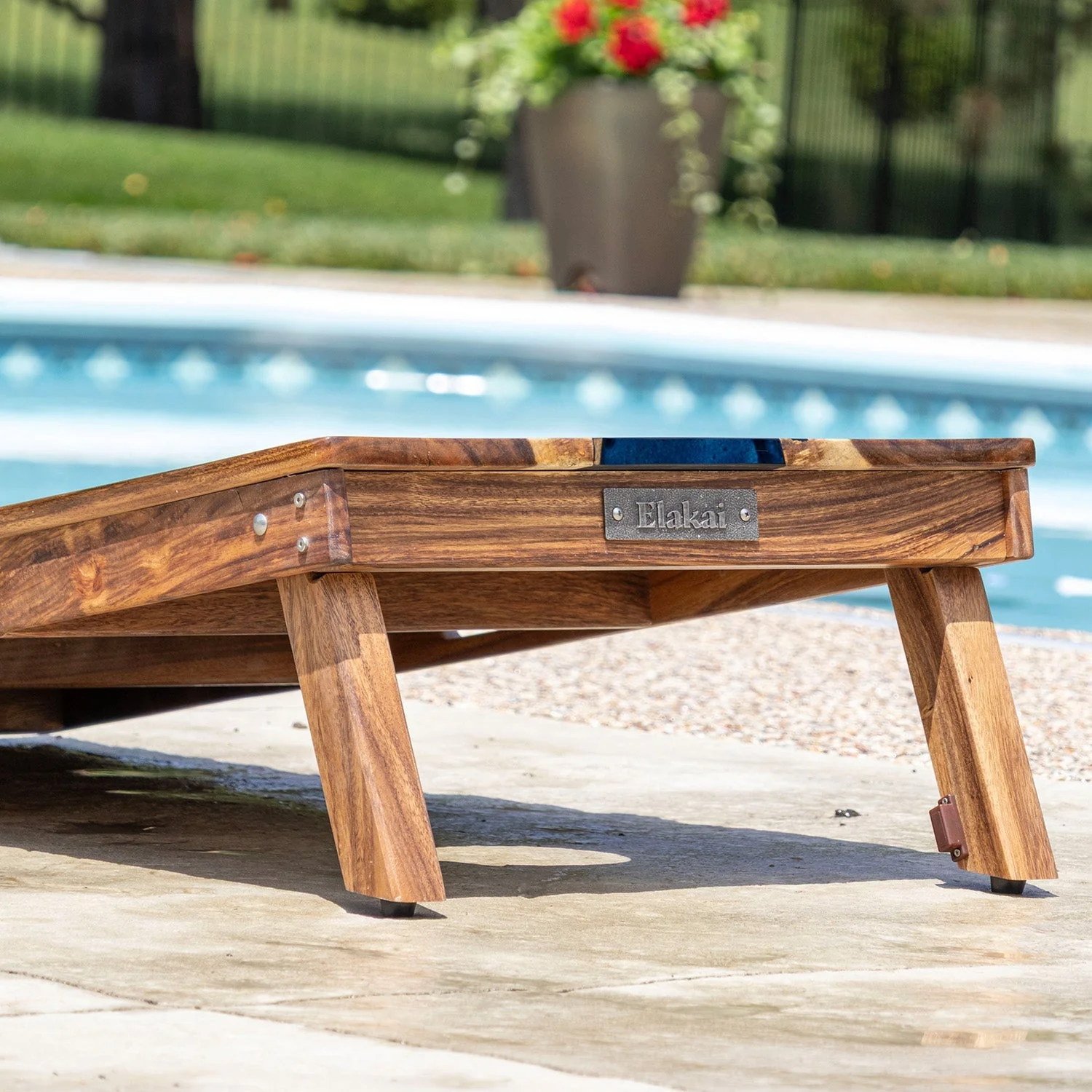 2ft x 4ft Resin & Wood Classic Cornhole Set | Live Edge River Collection - Image 7