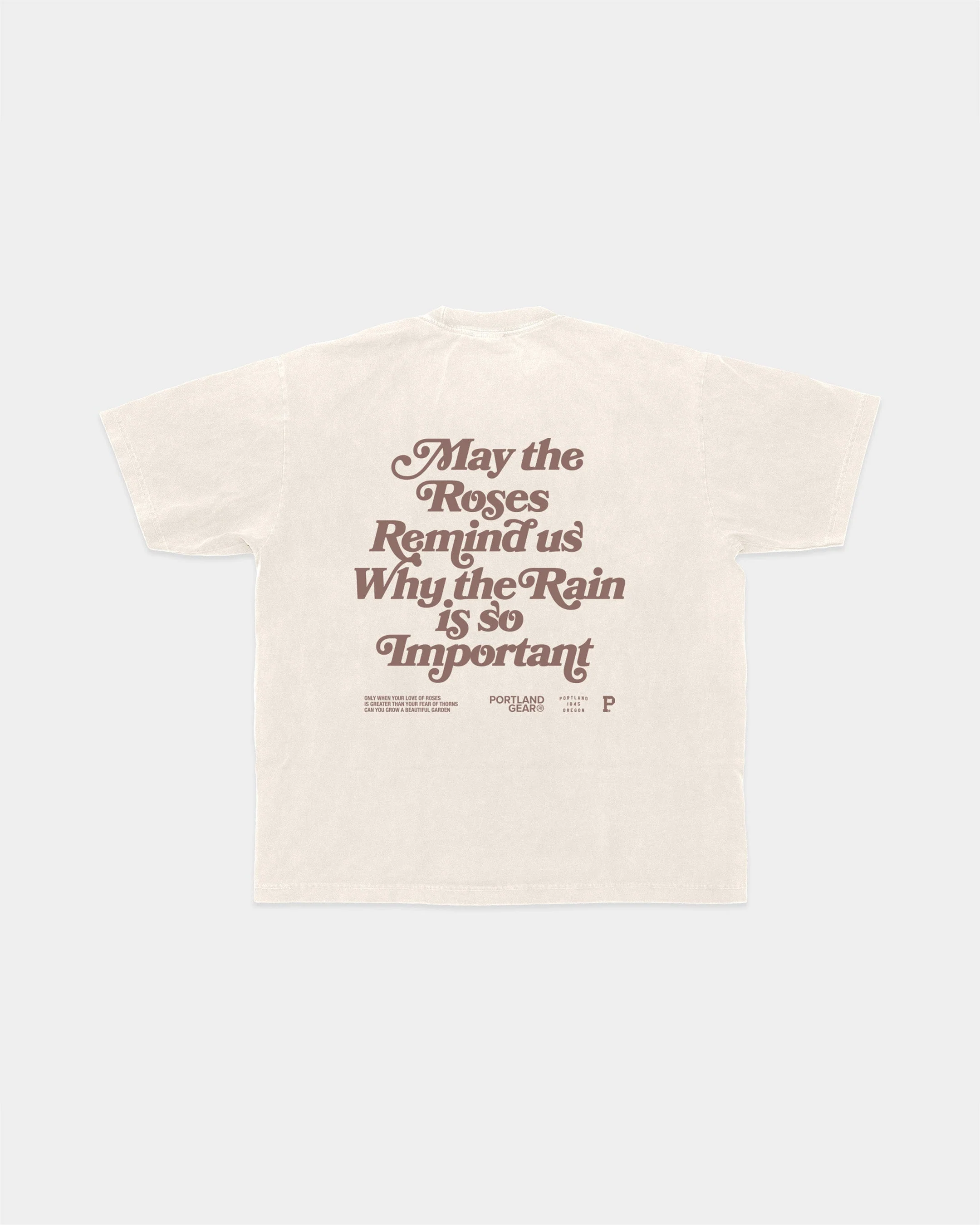 All-American Slogan Tee - Cream