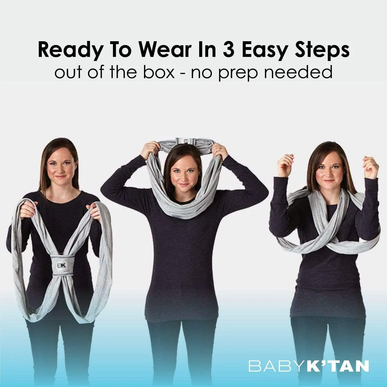 Baby K'tan Active Oasis Baby Carrier | Blue-Turquoise - Image 5