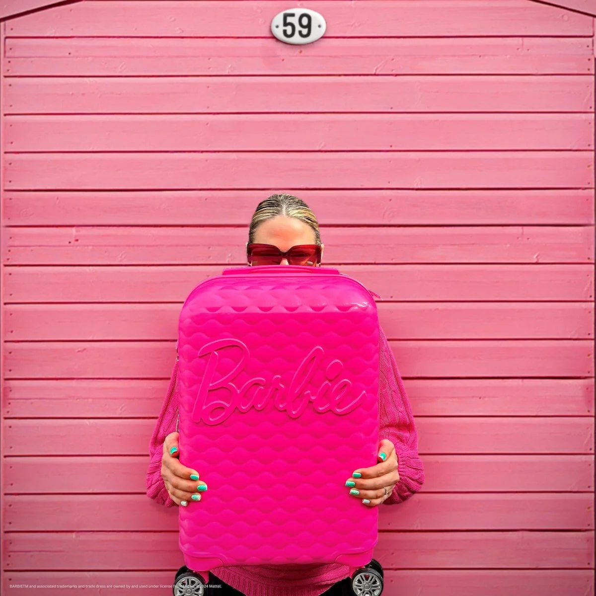 Barbie™ 3D Quilted Texture 22.5" Carry-on Luggage - Image 2