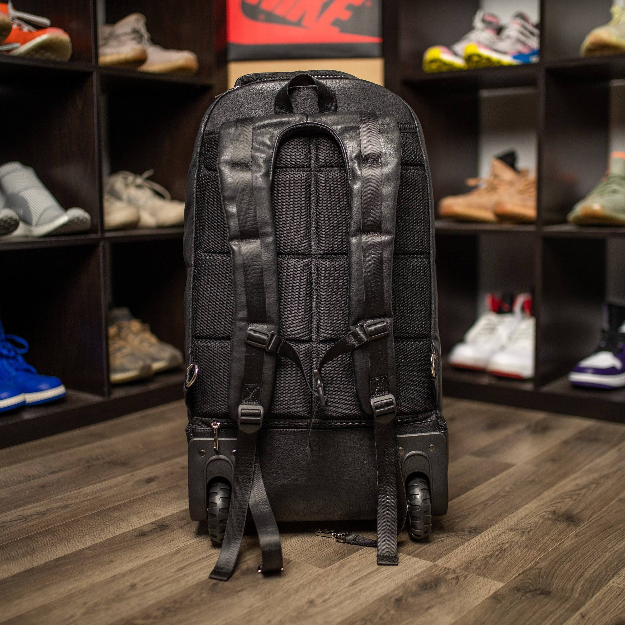 Black Leather Carry-On Roller Bag (Only 150 Made) - Image 6