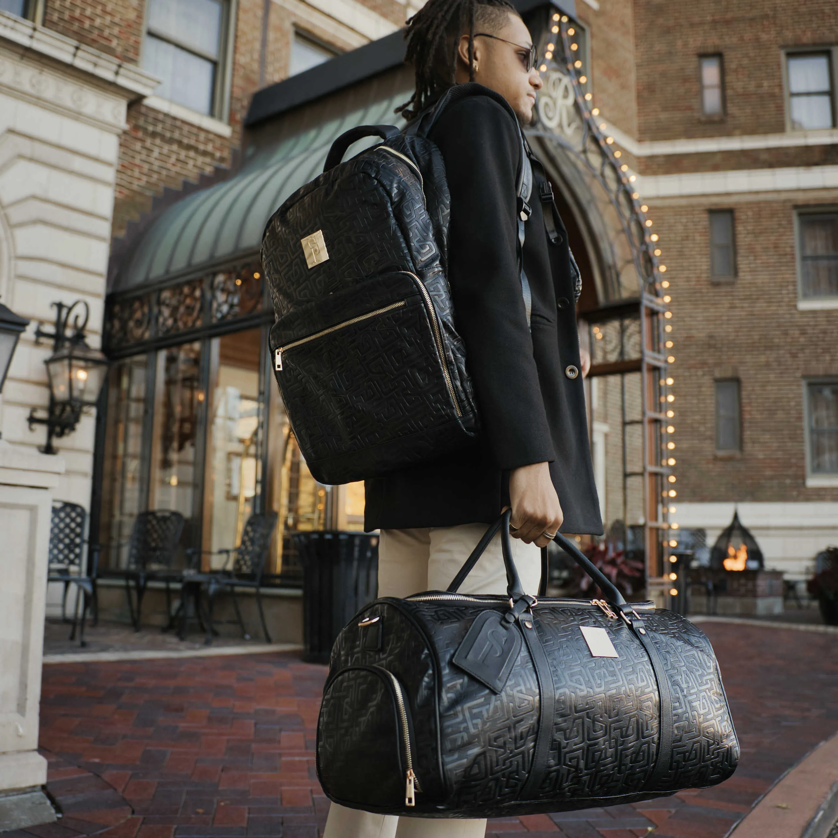 Black Monogram Backpack Leather Daily Commuter Bag (150 Made) - Image 10