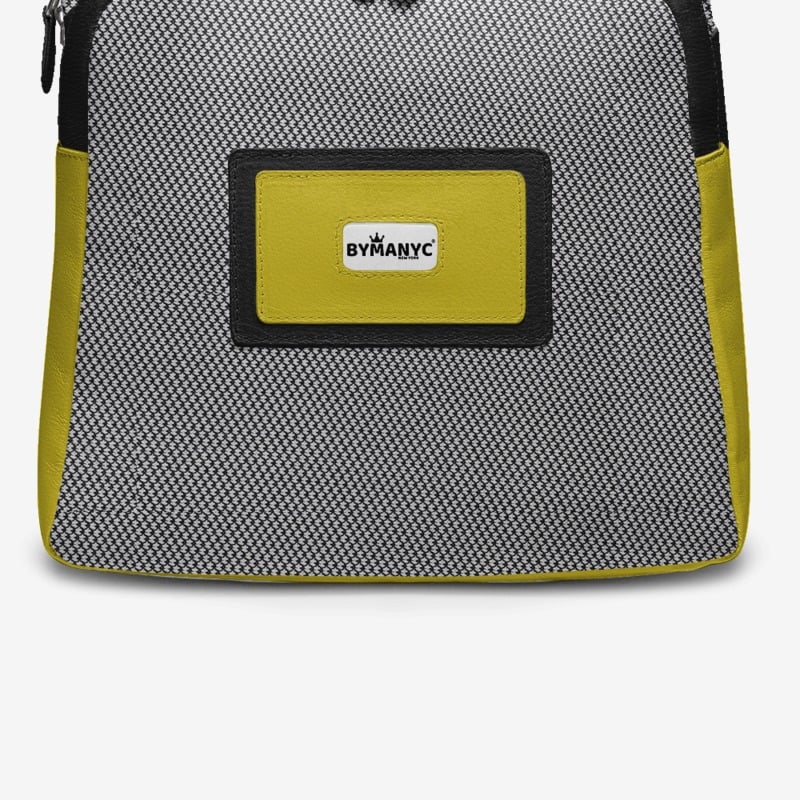 Black & Yellow Vegan Backpack BYMANYC ® New York – Italy Made - Image 4