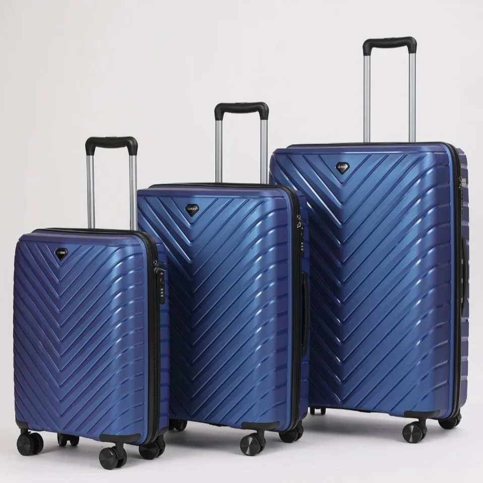 Blue Roller 3 Piece Luggage Set
