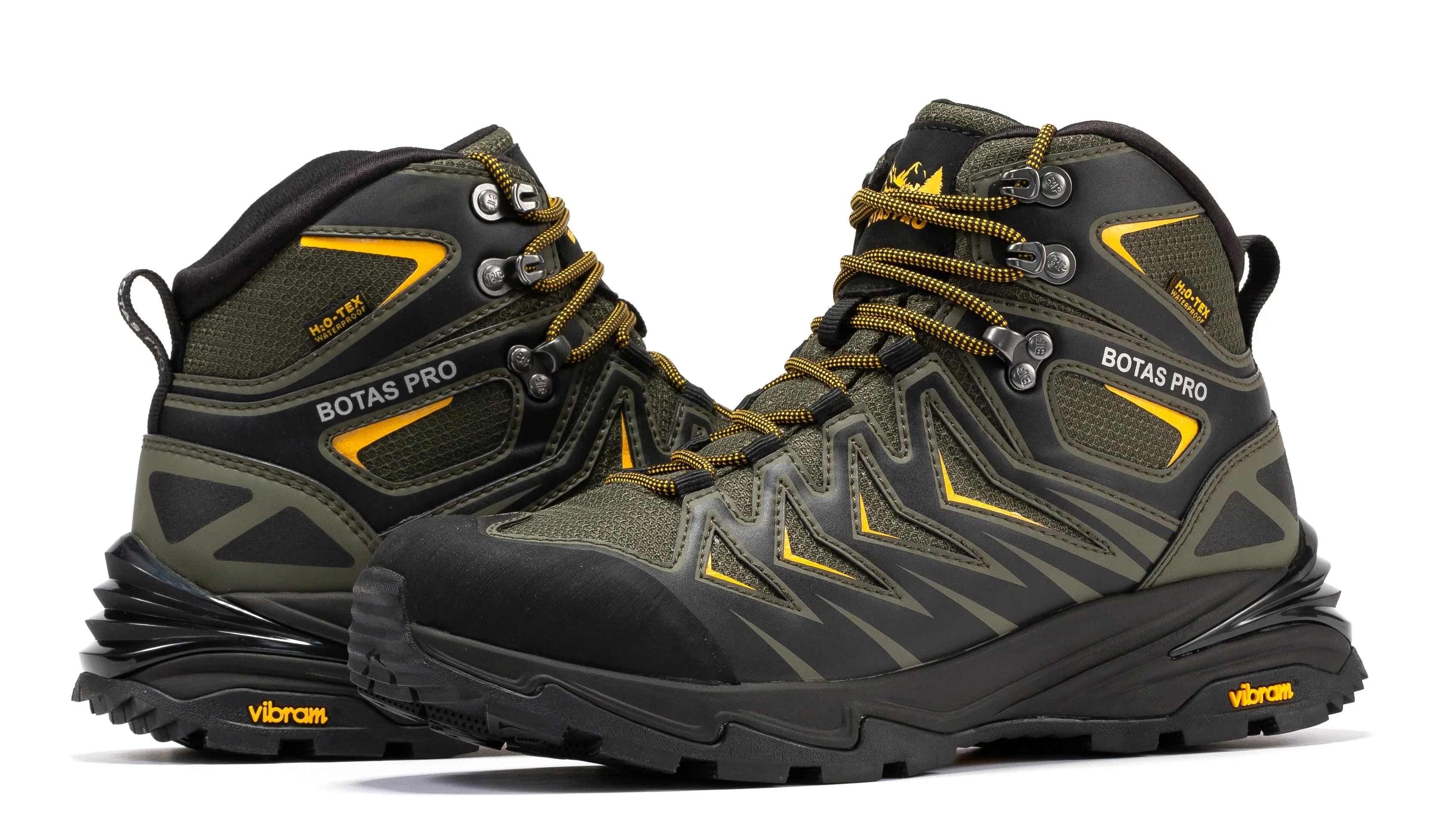 Botas Pro Metallic Green 6 Inch Waterproof Hiking Boots with VIBRAM® Traction Lug Outsole  BP22111 - Image 4