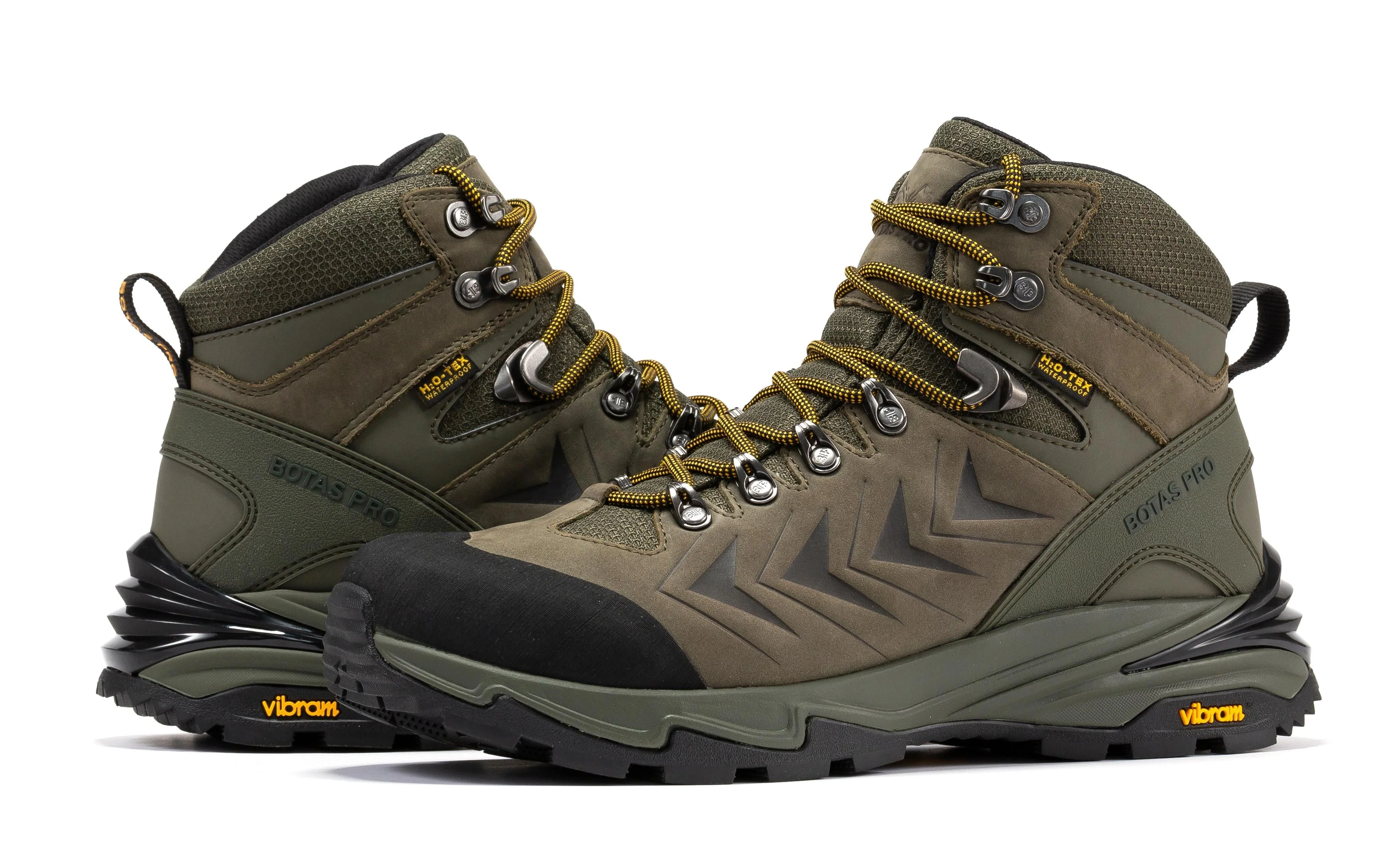 Botas Pro Olive 6 Inch Waterproof Hiking Boots with VIBRAM® Traction Lug Outsole BP22123 - Image 3