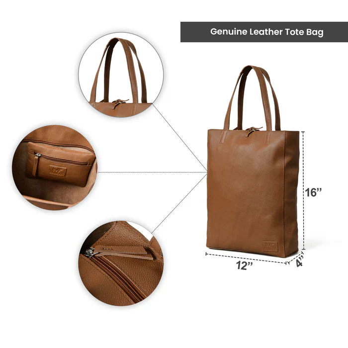 Café Chic Women's Leather Tote Bag - Image 9