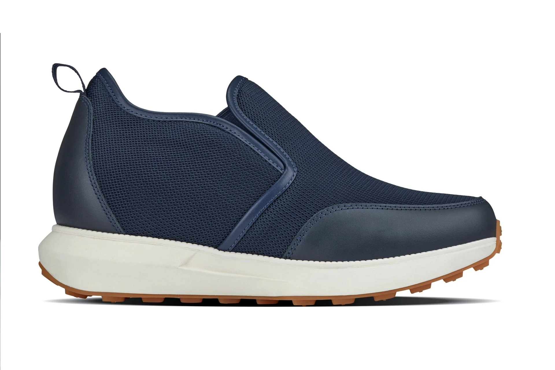 J1435 - 3.3 Inches Taller (Dark Blue) - Casual Chunky Sole Men's Sneaker Loafers - Image 2