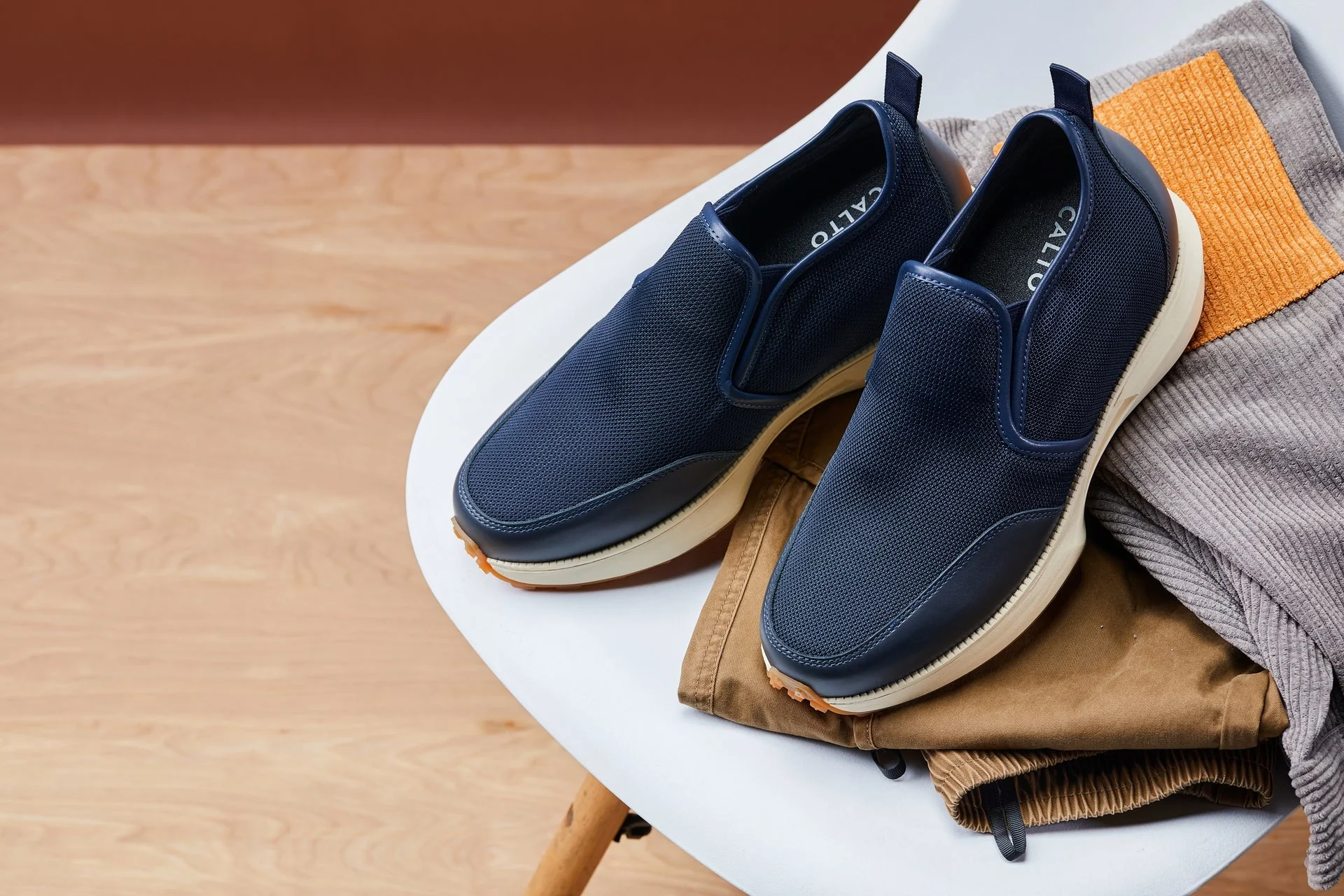J1435 - 3.3 Inches Taller (Dark Blue) - Casual Chunky Sole Men's Sneaker Loafers - Image 7
