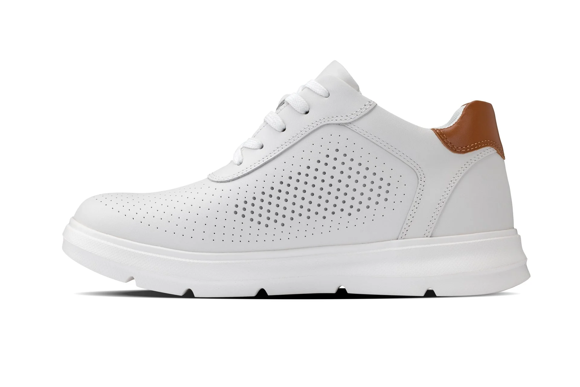 J1581 - 2.6 Inches Taller (White) - Lightweight Casual Men's Walker Shoes - Image 3