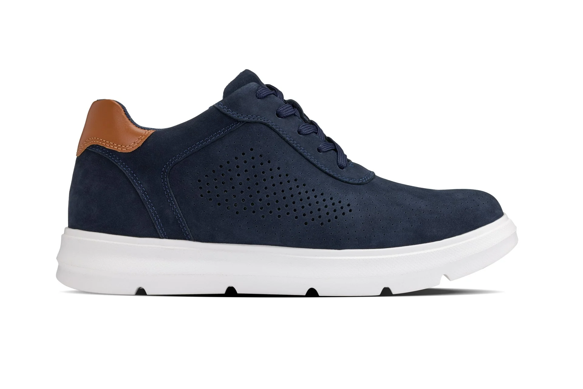 J1582 - 2.6 Inches Taller (Nubuck Navy) - Lightweight Casual Men's Walker Shoes - Image 2