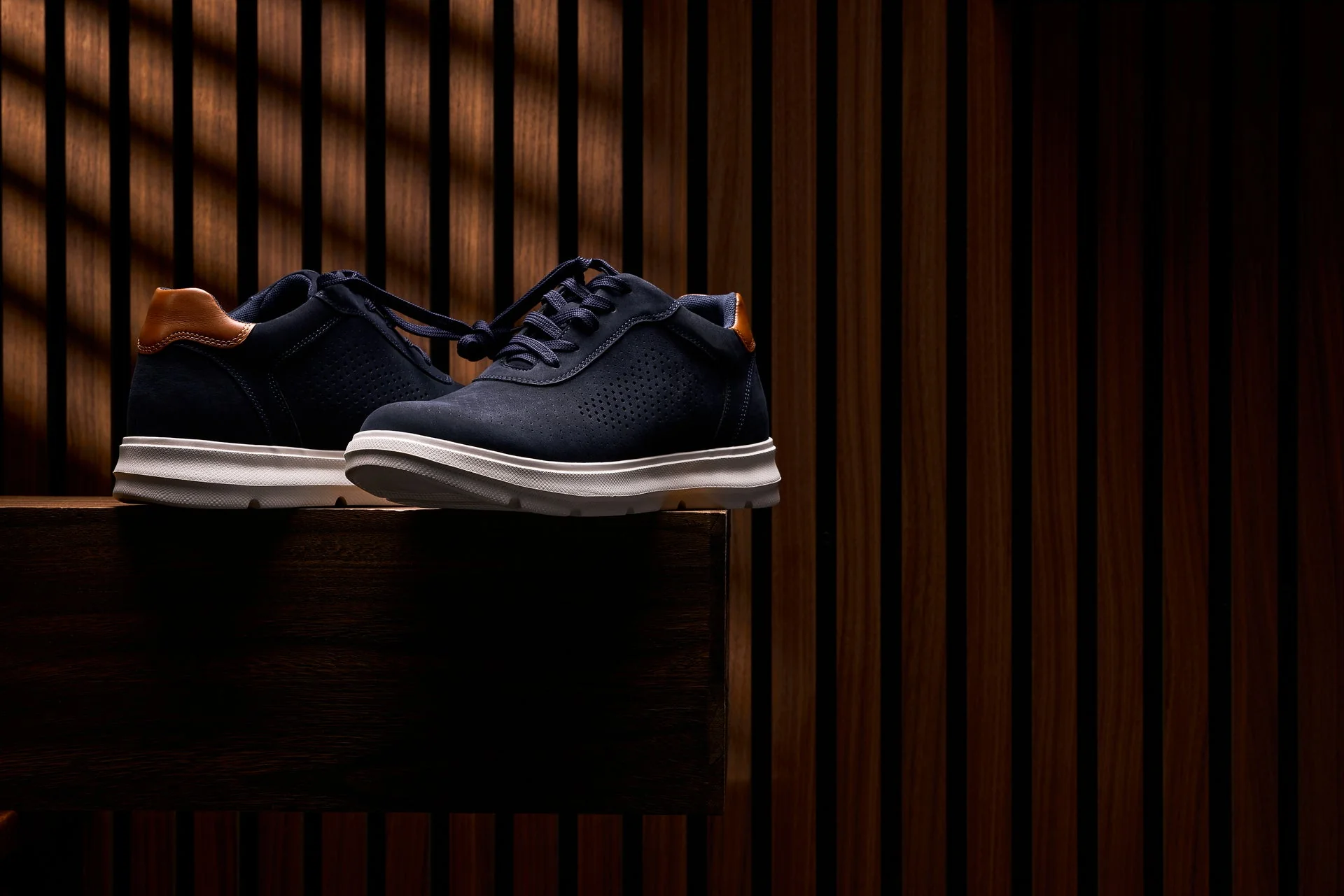 J1582 - 2.6 Inches Taller (Nubuck Navy) - Lightweight Casual Men's Walker Shoes - Image 7