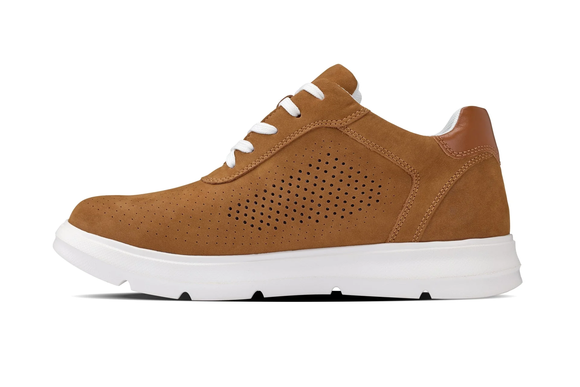 J1583 - 2.6 Inches Taller (Nubuck Brown) - Lightweight Casual Men's Walker Shoes - Image 3