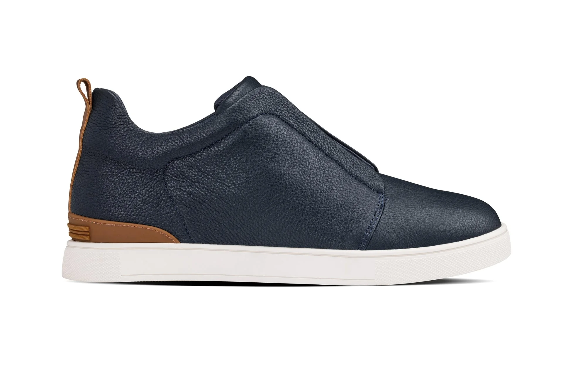 J1934 - 2.6 Inches Taller (Navy) - Slip-On Men's Snoafers - Image 2