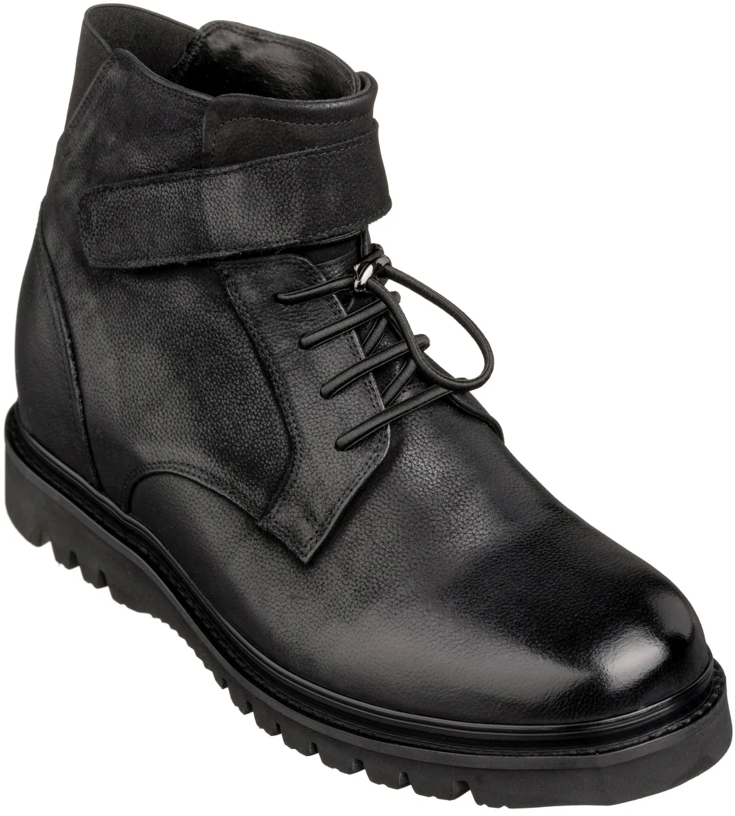 K83114 - 3.2 Inches Taller (Black) - Casual Men's Boots