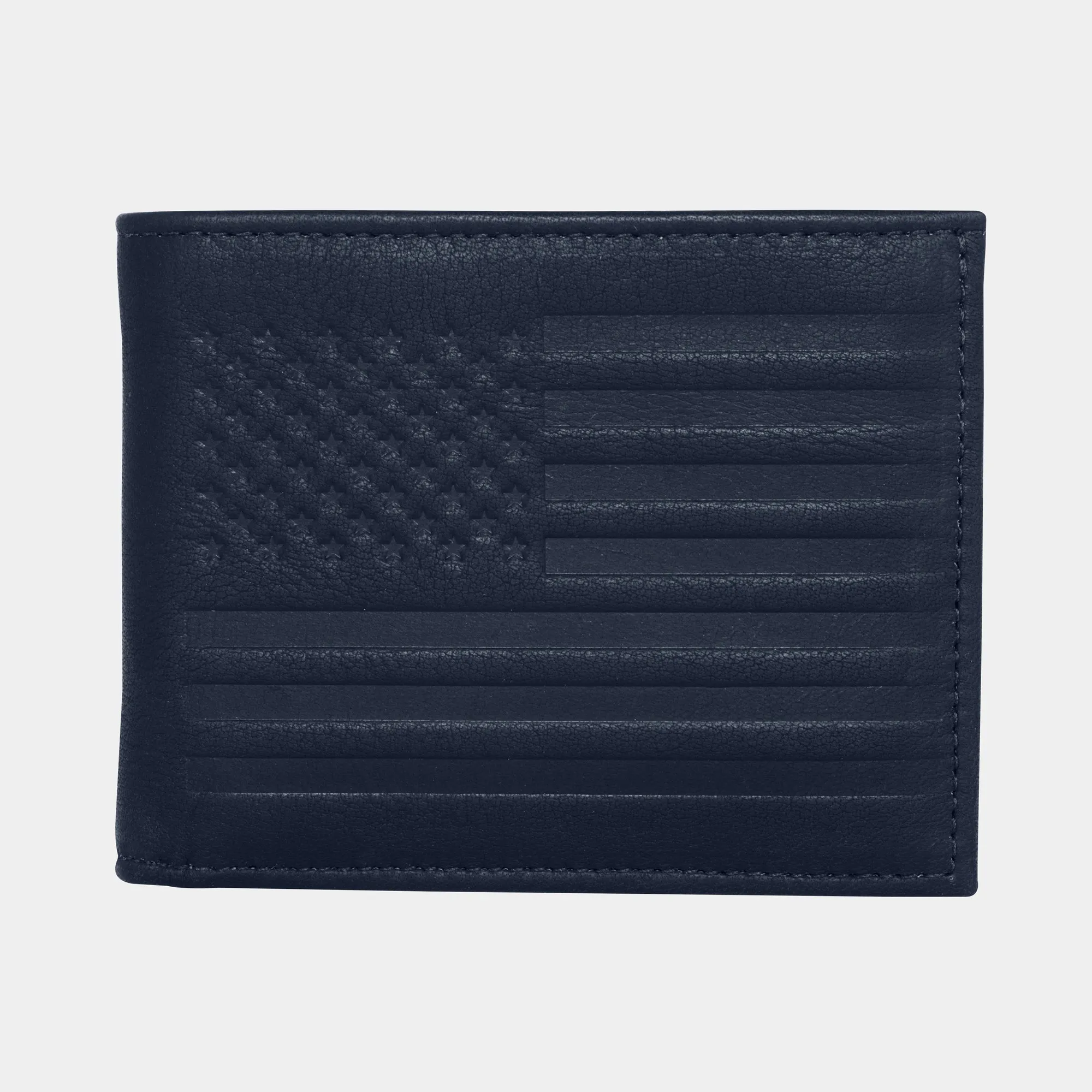 Carry-It-All Bifold Men's Leather Wallet (American Flag optional) - Image 34