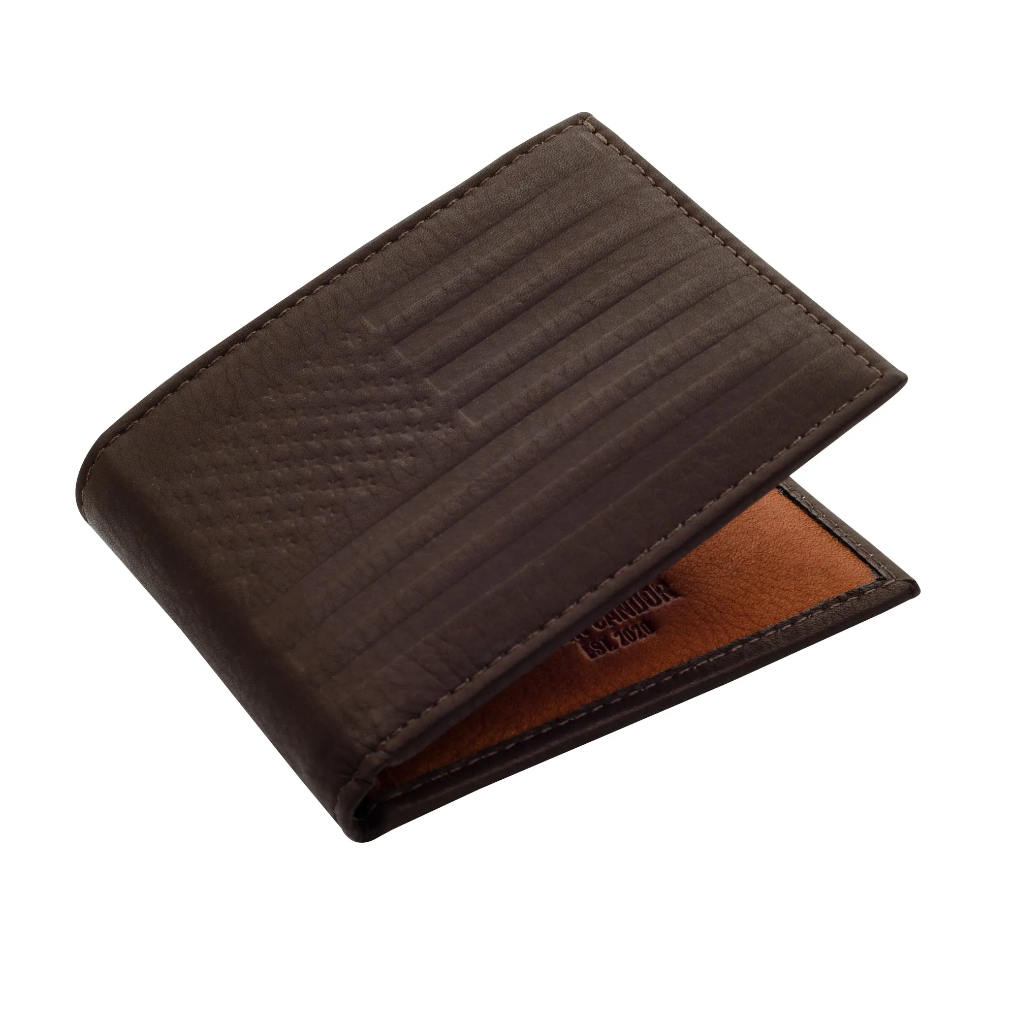 Carry-It-All Bifold Men's Leather Wallet (American Flag optional) - Image 7