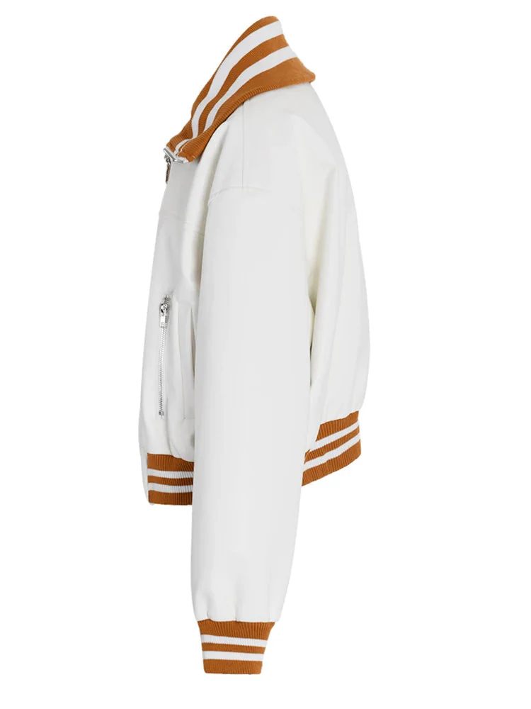 Color-block PU Leather Jacket, Soho | Women - BYMANYC ® New York - Image 3