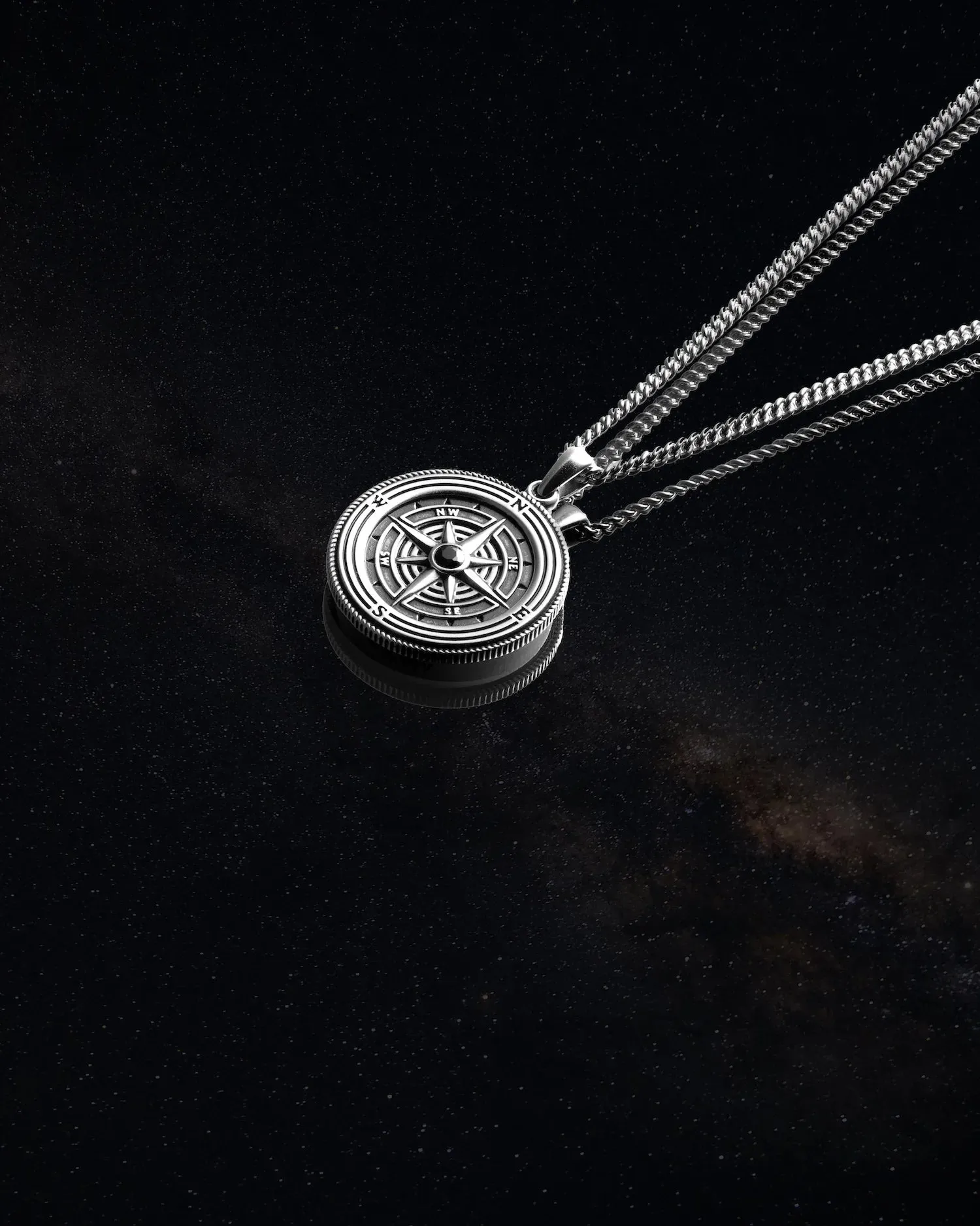 Compass Pendant - Sterling Silver - Image 3