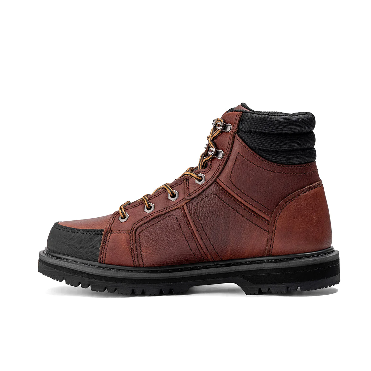 Contractor 6" Soft Toe Leather Work Boot – Brown - Image 2