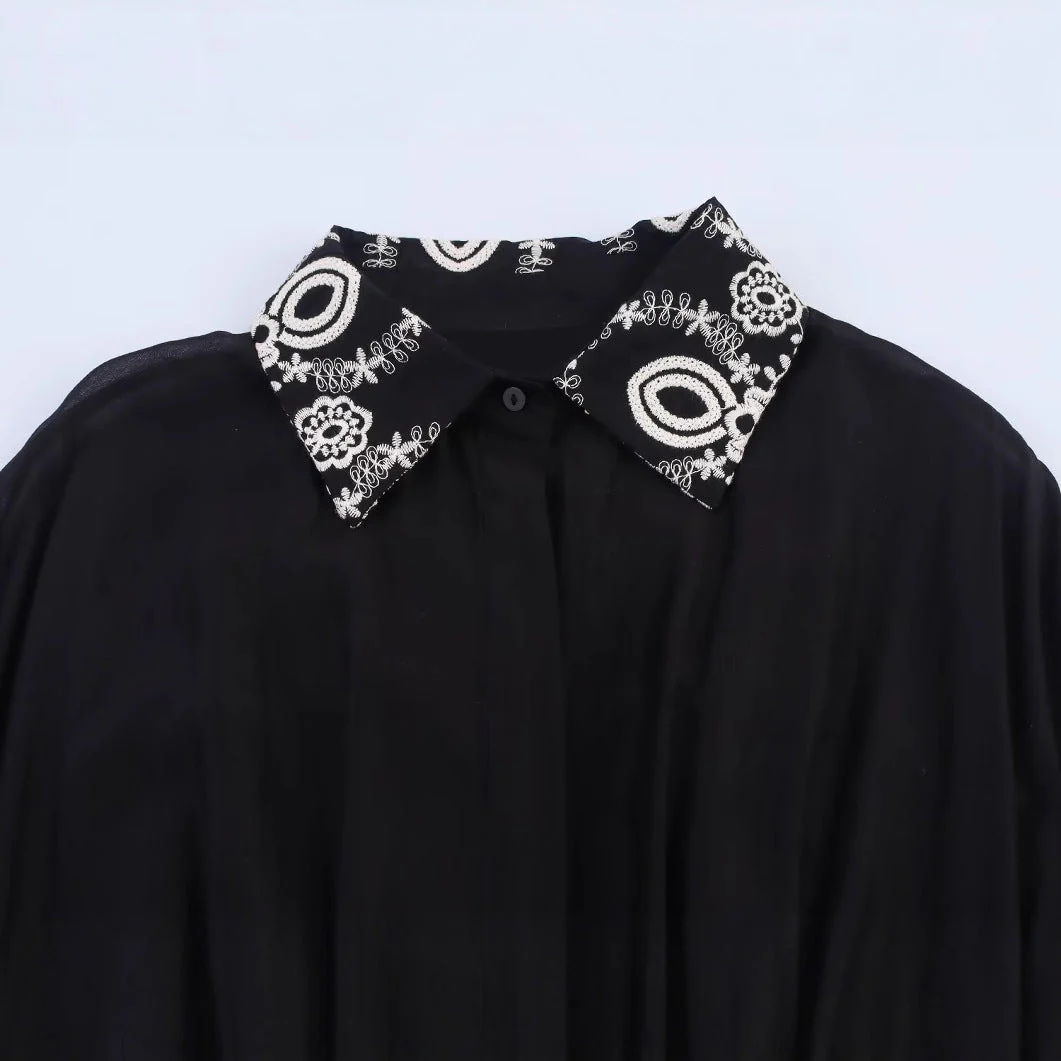 Elegant Embroidered Dress, Central Park | Women - BYMANYC ® New York - Image 5