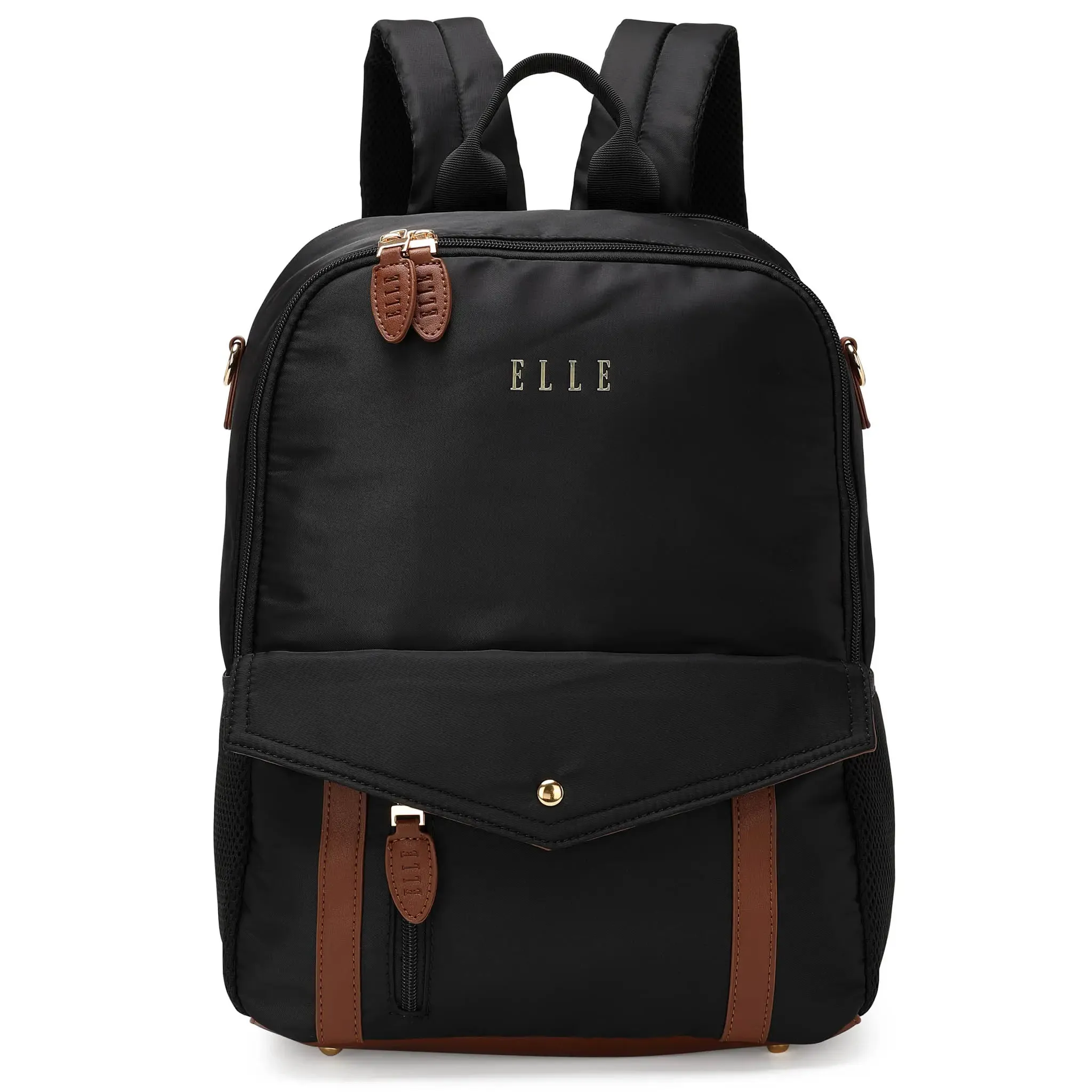 Luxe Journey 18L Twill and Vegan Leather Backpack - Image 7