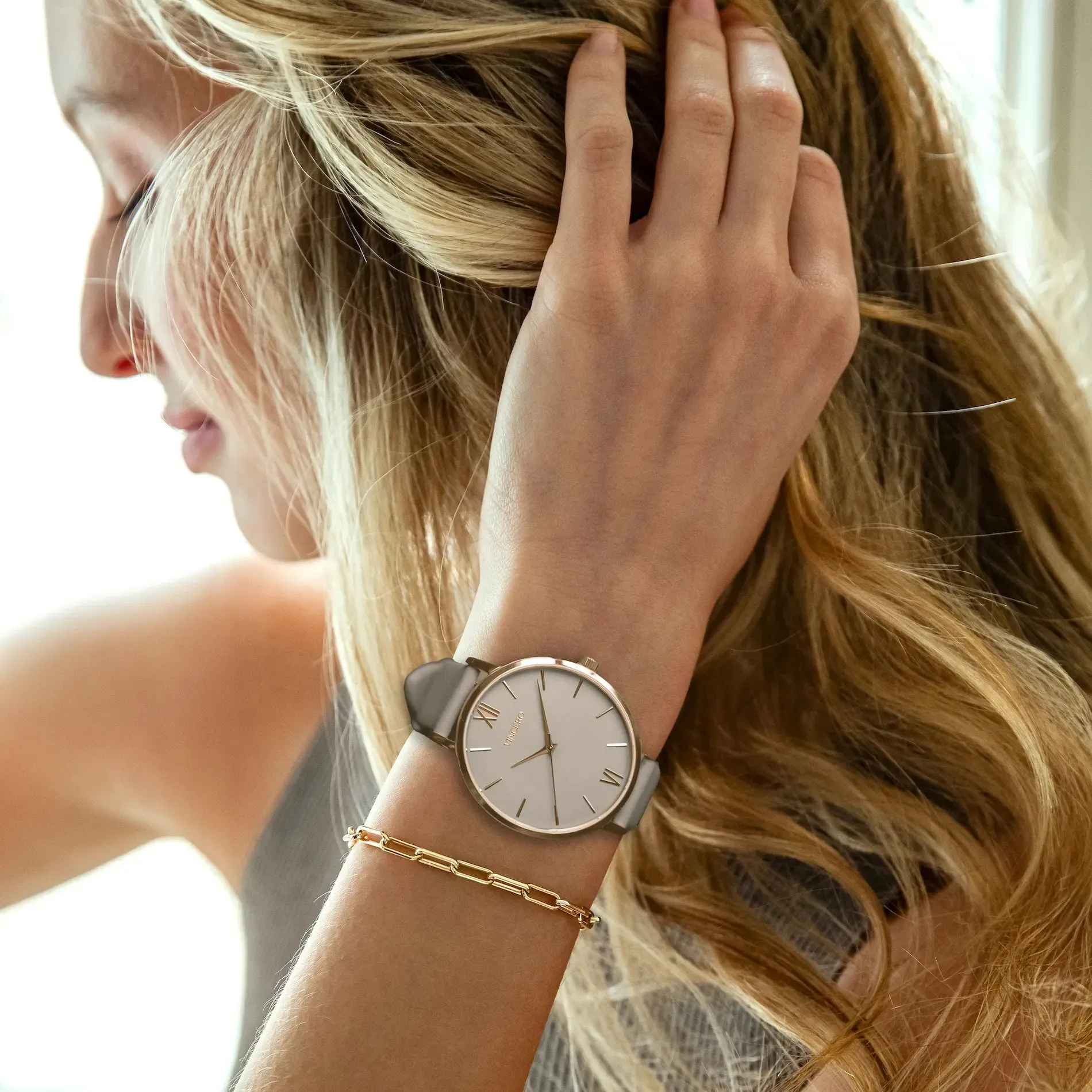 Eros Petite Men's Watches - Rose Gold/Taupe - Image 5