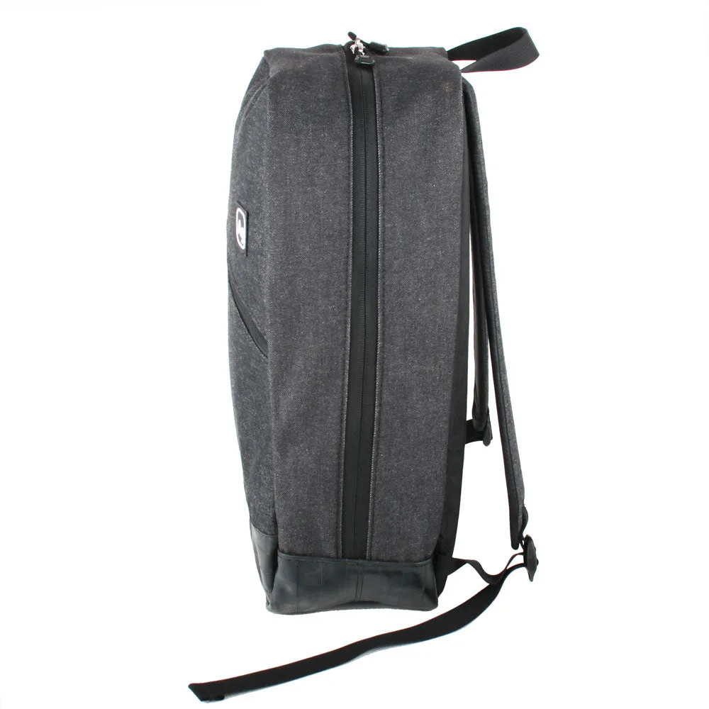 Fremont Salvaged Charcoal Denim Backpack - Image 9