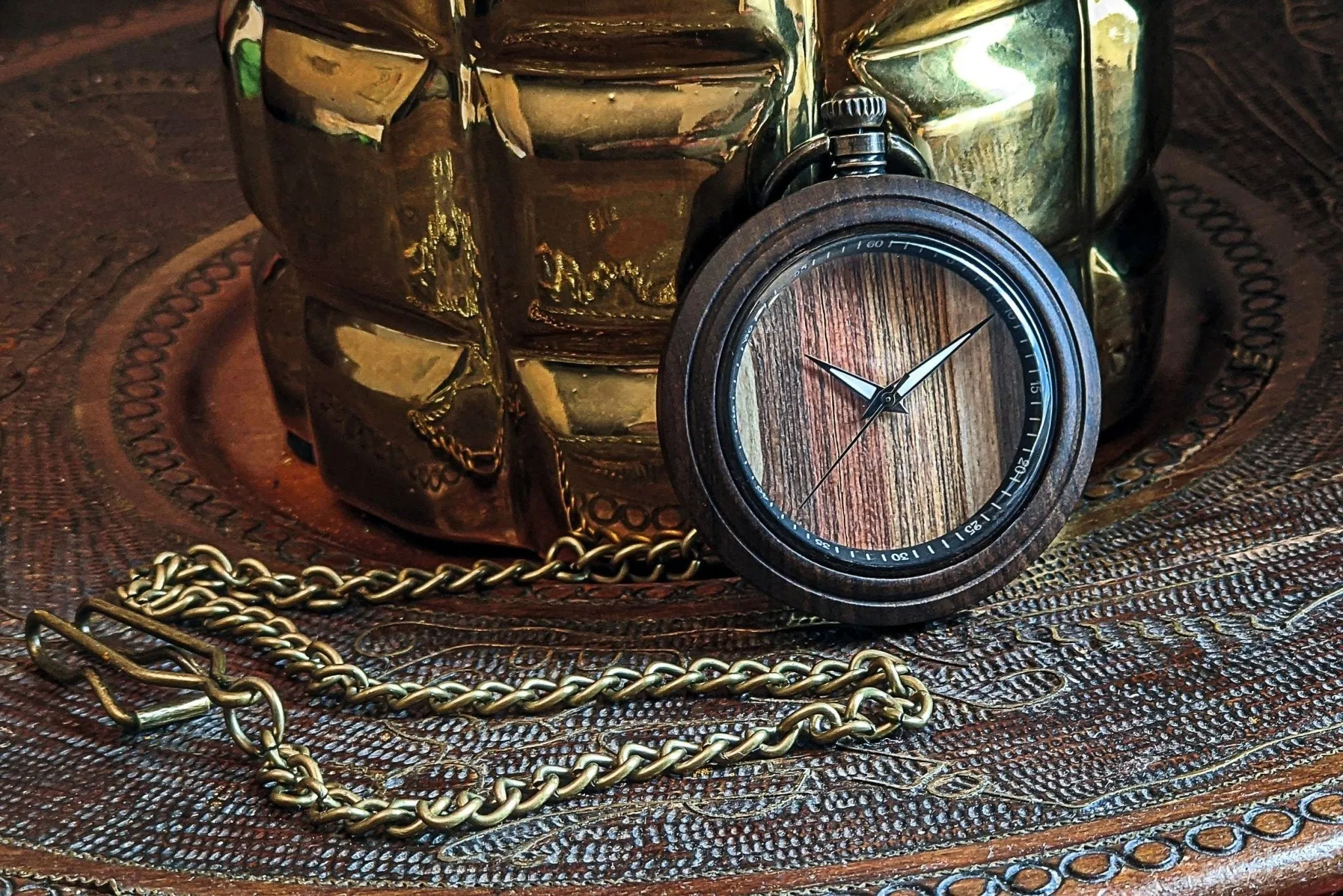 Groomsmen Set of 10 Wooden Pocket Watch | Valor - Image 6