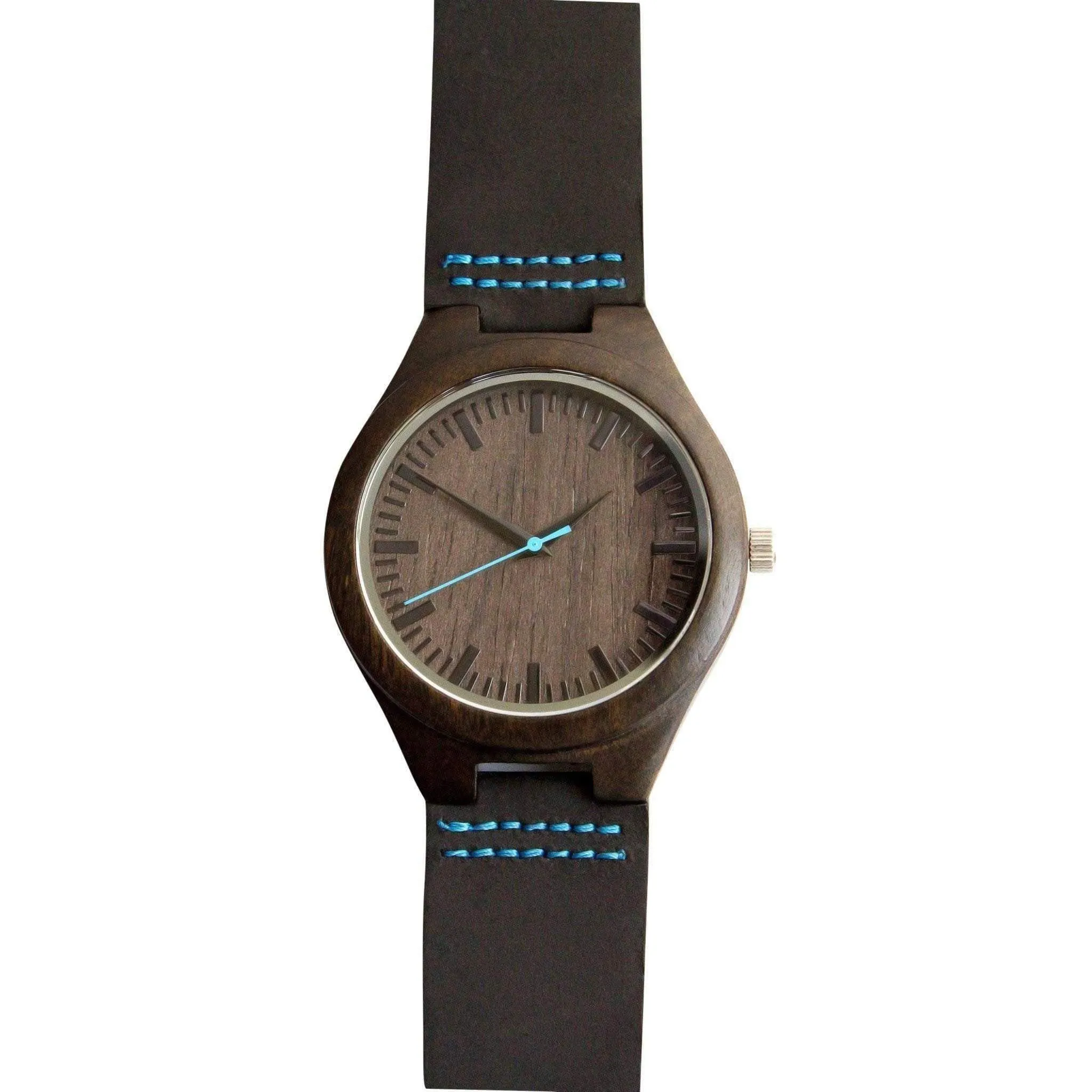Groomsmen Set Of 10 Wooden Men's Watches - Blue Energico - Image 2
