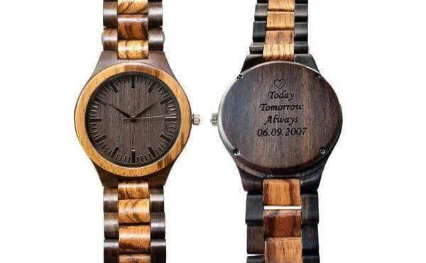 Groomsmen Set Of 10 Wooden Men's Watches - Grandiose - Image 2