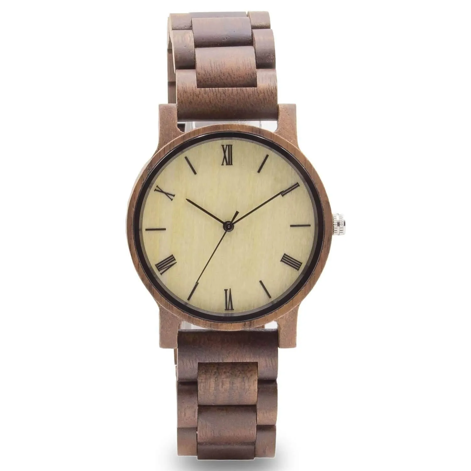 Groomsmen Set Of 11 Wooden Men's Watches - Walnut Arce - Image 2