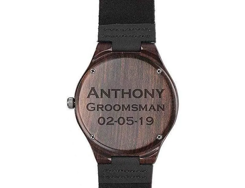 Groomsmen Set Of 12 Wooden Men's Watches - Energico - Image 5