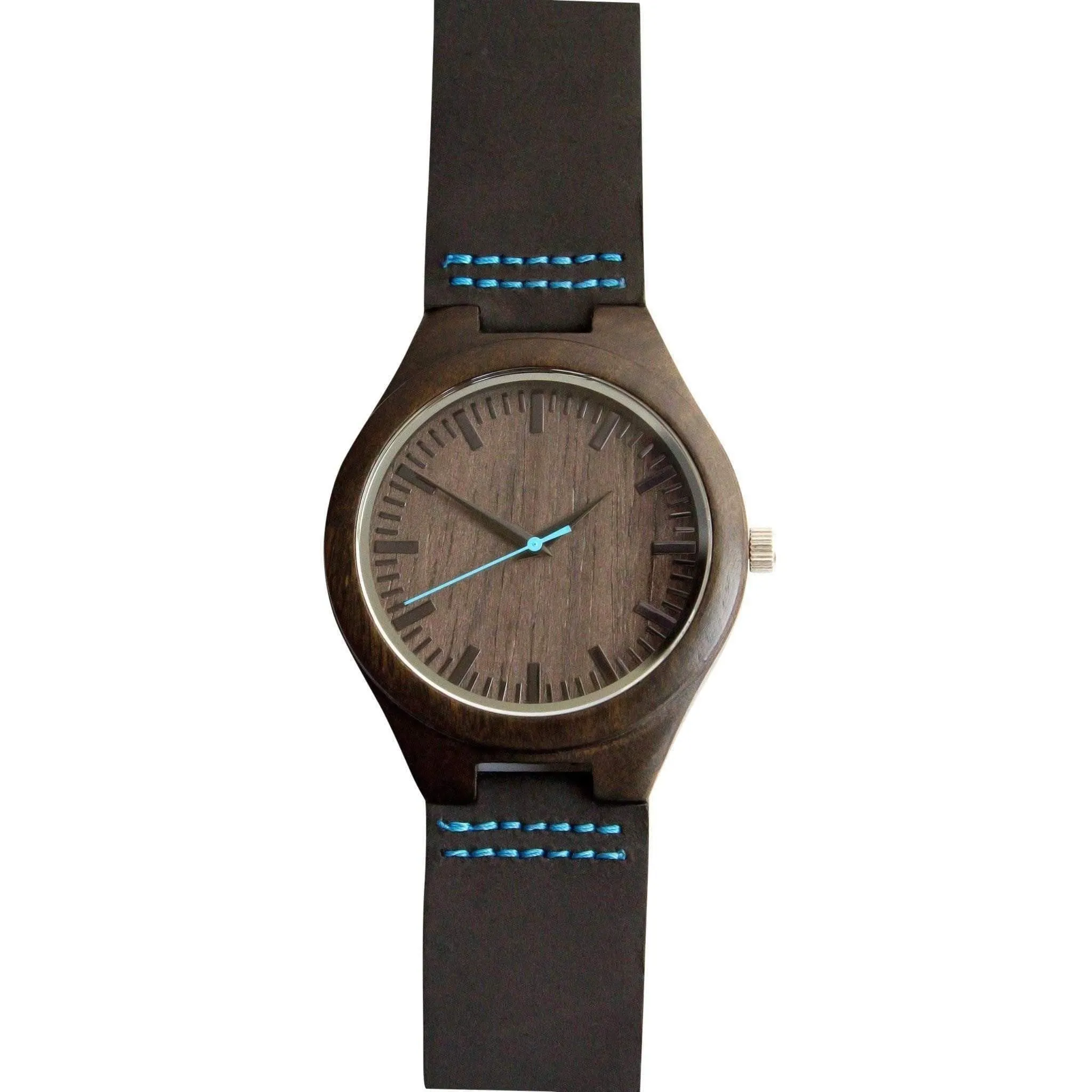 Groomsmen Set Of 4 Wooden Men's Watches - Blue Energico - Image 2