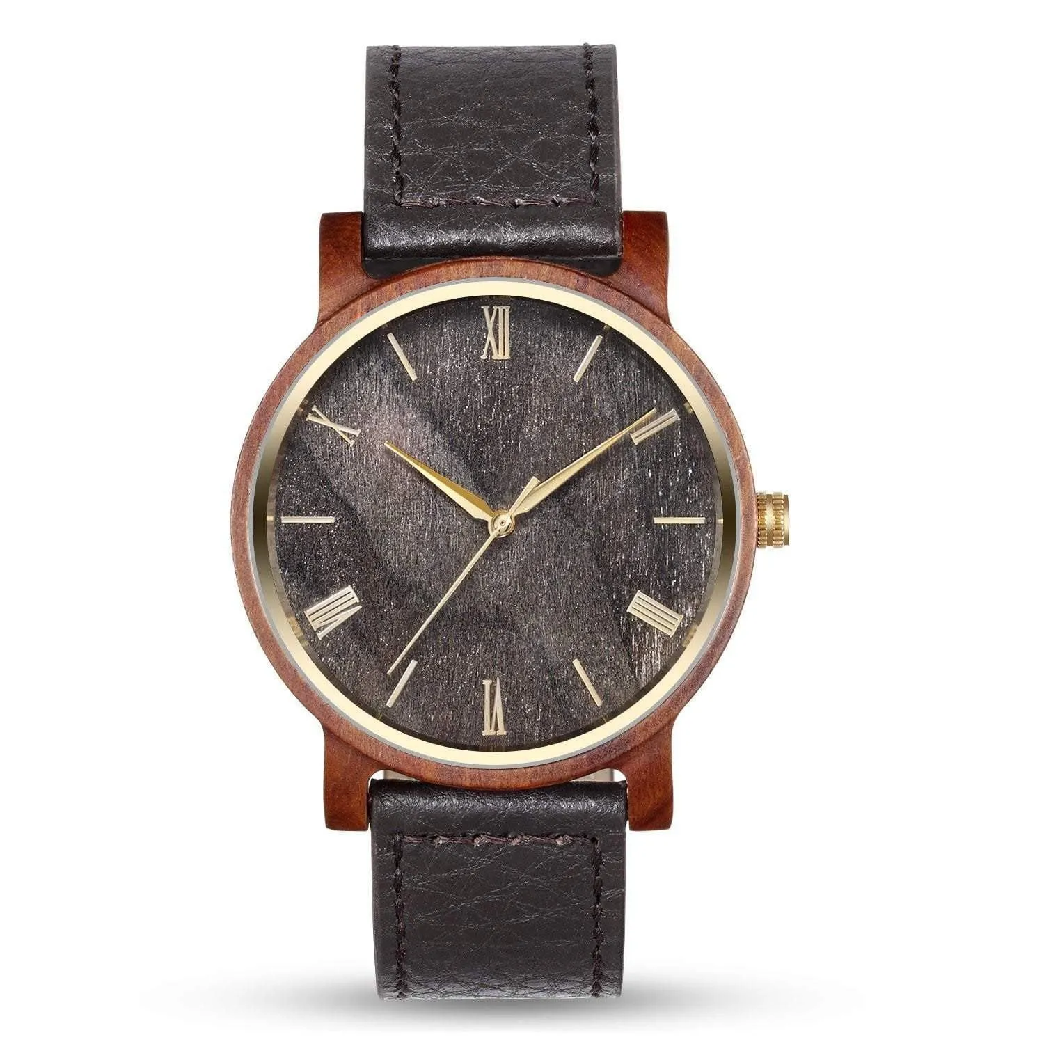 Groomsmen Set Of 7 Wooden Men's Watches Red Arce - Image 2