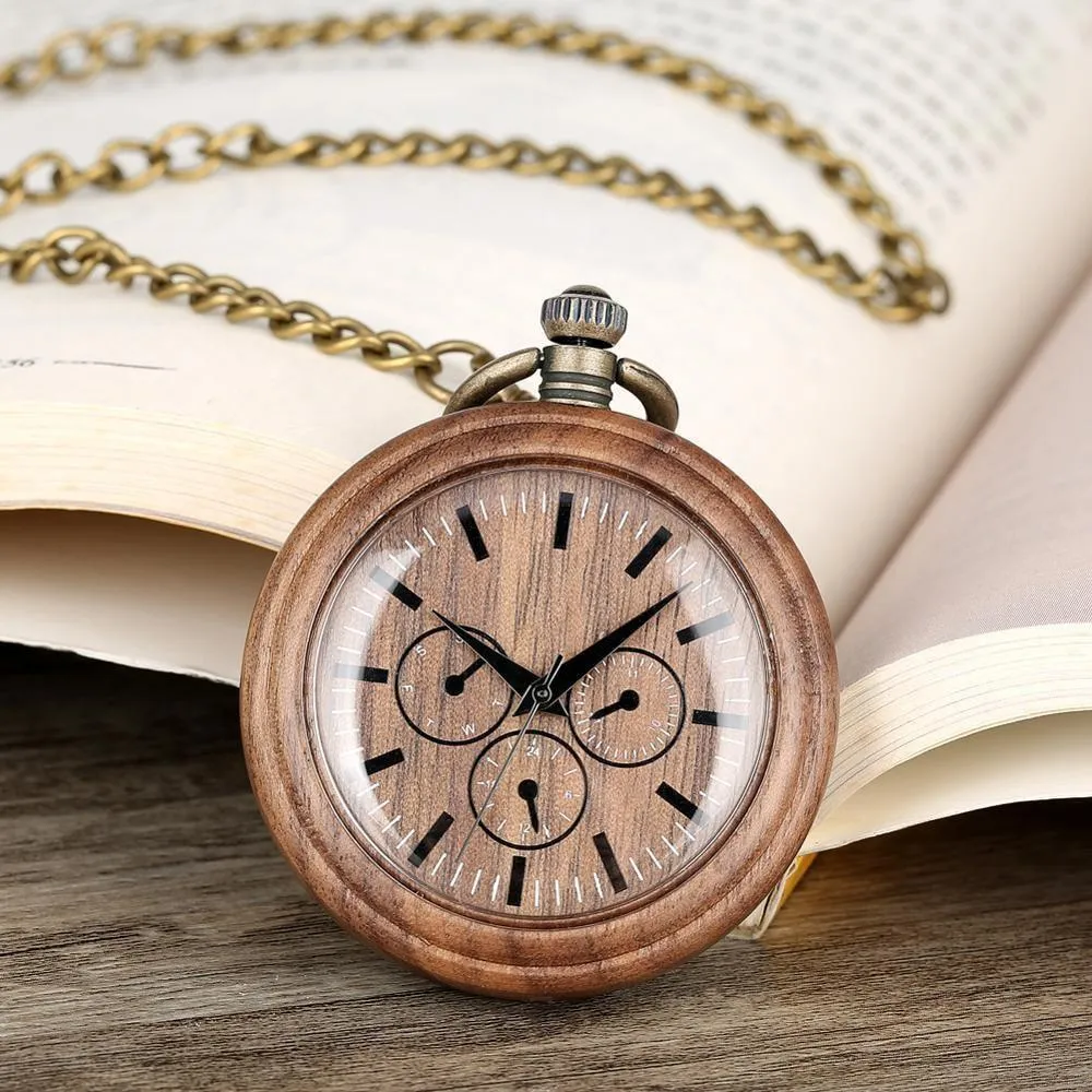 Groomsmen Set of 8 Wooden Pocket Watch | Perfecto - Image 4
