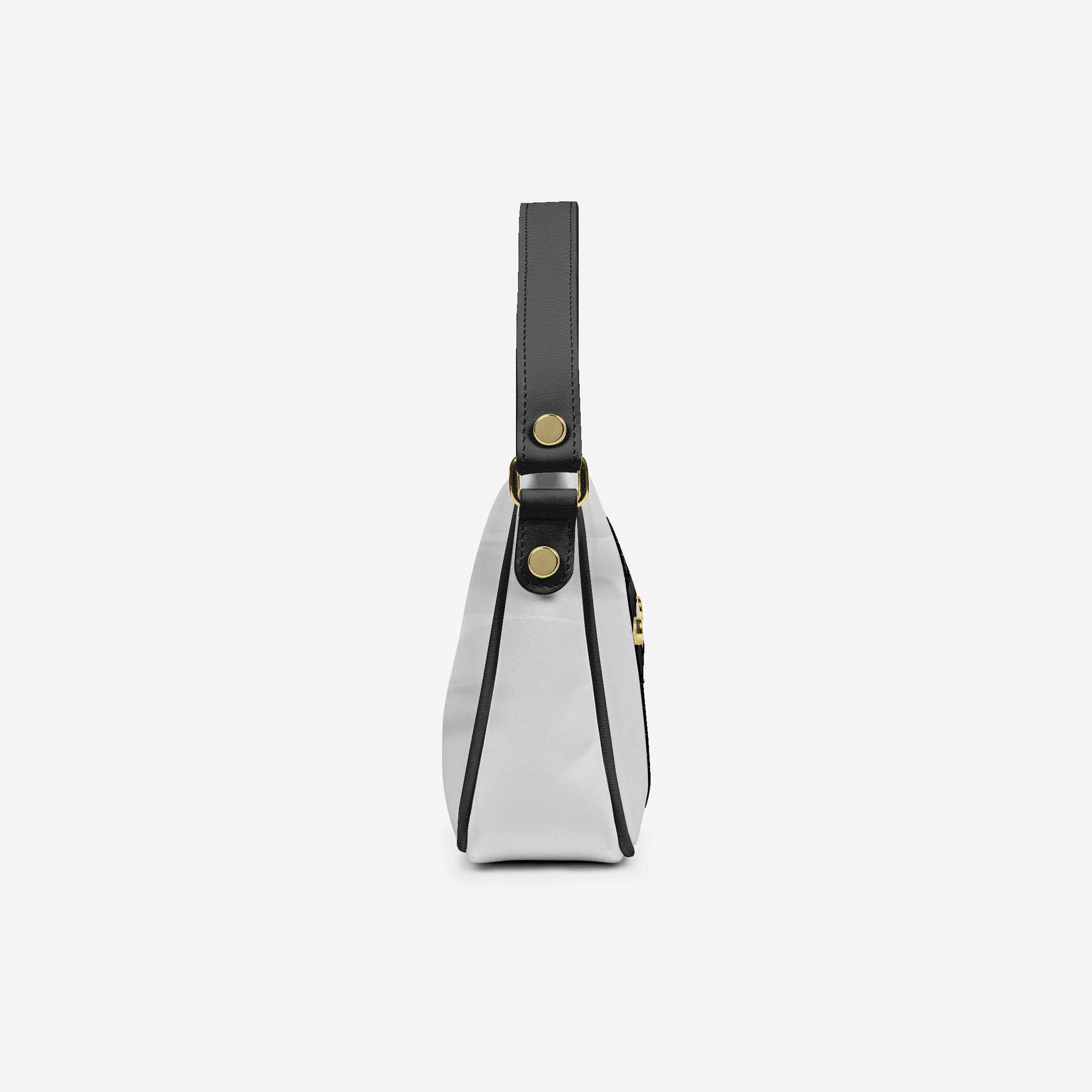Handbag BYMANYC Ā® New York ā Couture Vegan Vertical Band in Midnight Gold - Image 4