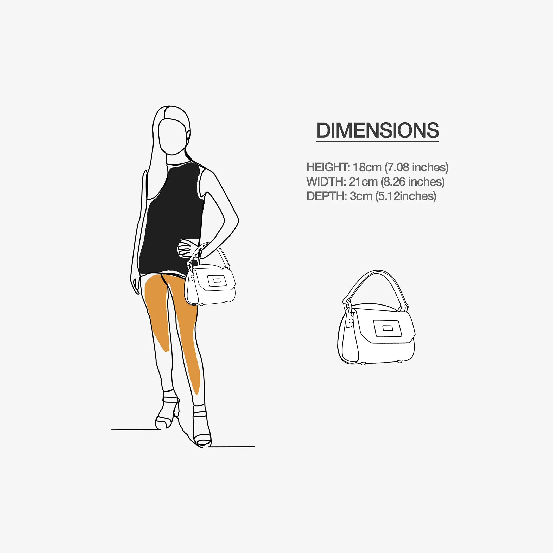 Handbag BYMANYC ® New York – Vegan Couture Trunk Mini in Manhattan Black - Image 6