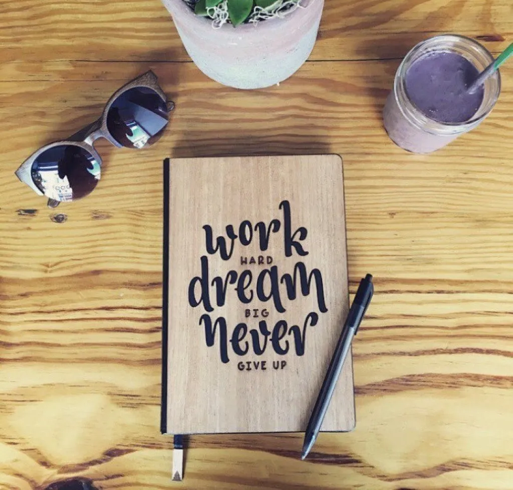 Handcrafted Wooden Journal / Planner (Laser-Engraved Tree Stump) - Image 12