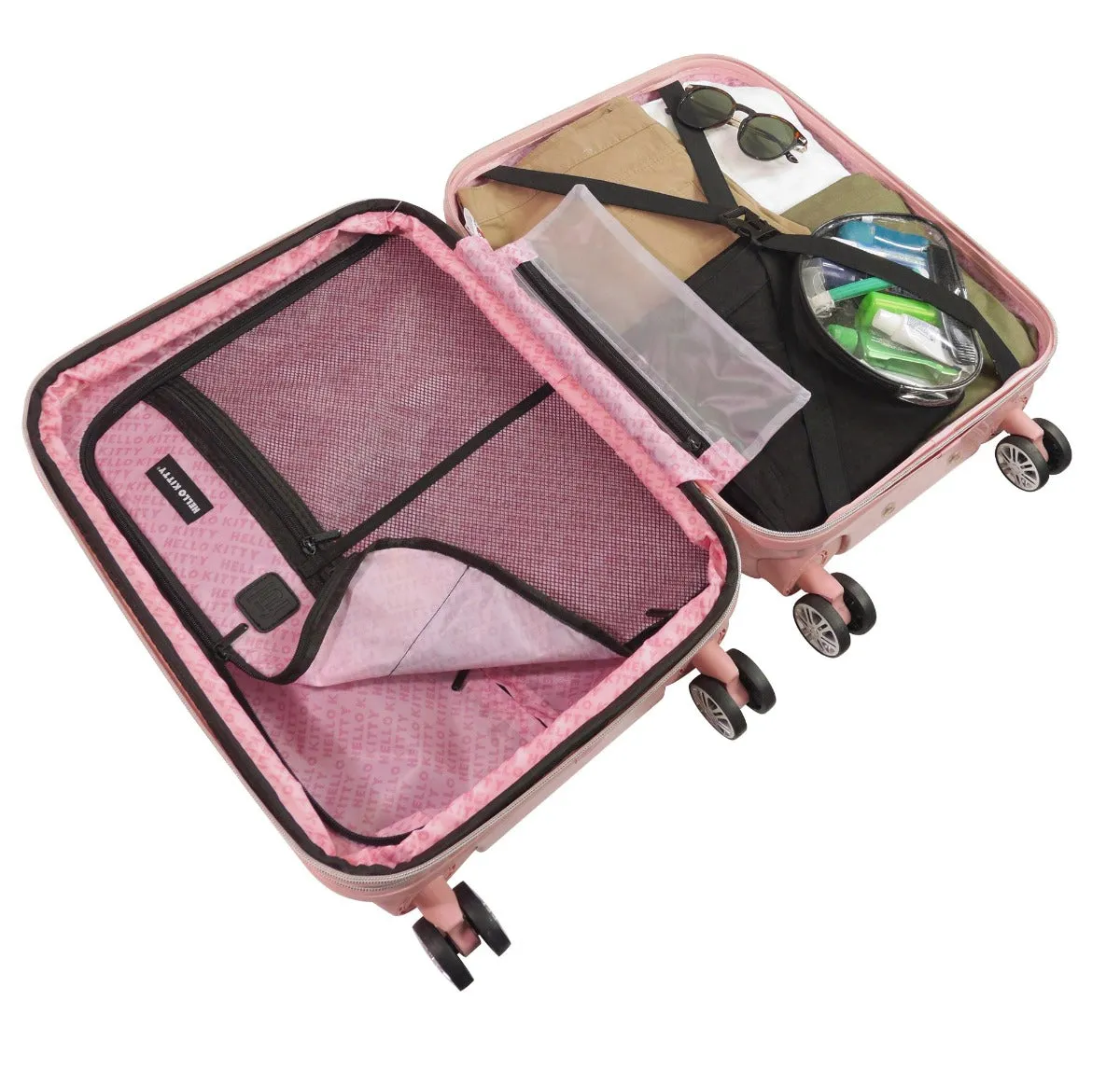 Hello Kitty Pose All Over 29.5" Hard-Sided Luggage Pink - Image 3