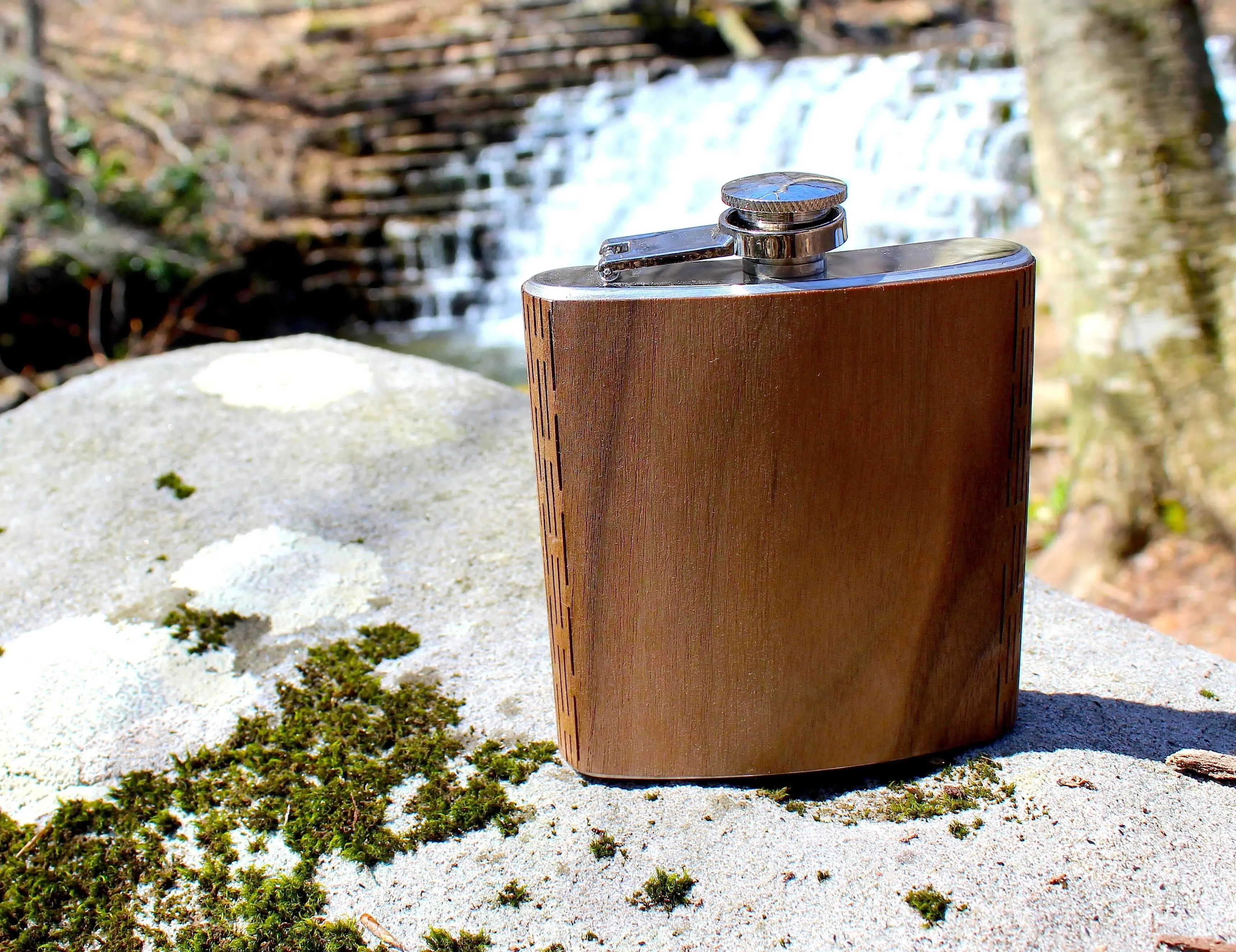 High Quality 6 oz. Wooden Hip Flask - Hand Crafted from Local Wood - Image 15