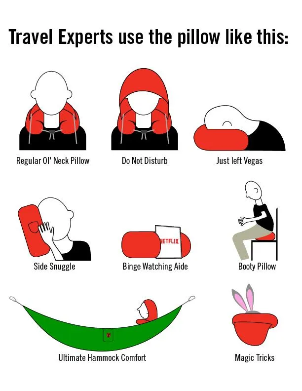 Hooded Travel Neck Pillow - Image 14