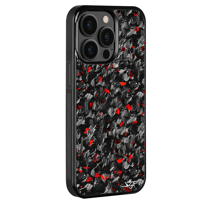 iPhone 15 Pro Max Real Red Flake Forged Carbon Fiber Phone Case | CLASSIC Series - Image 16