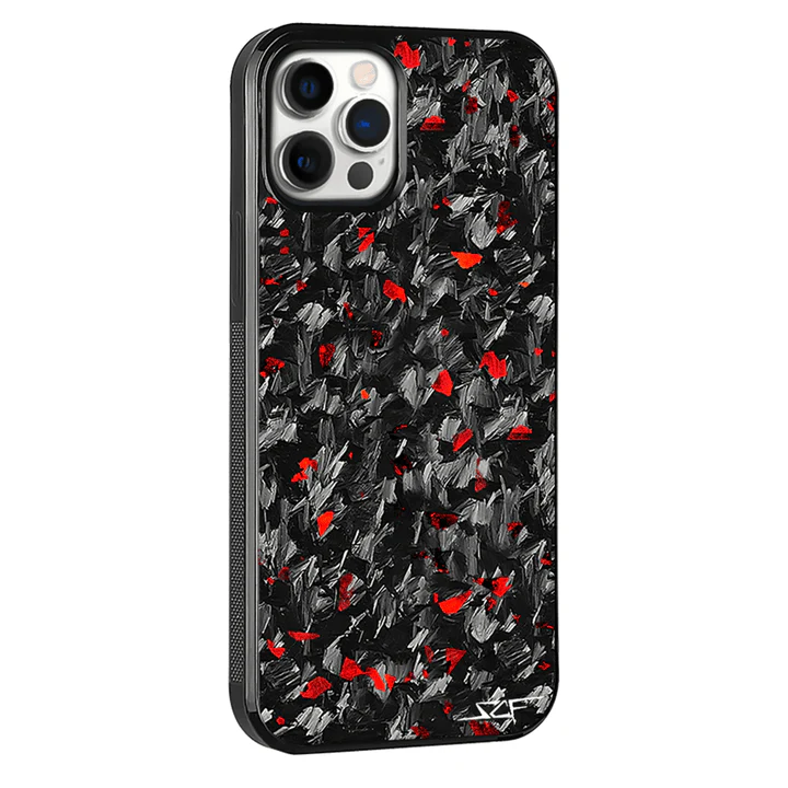 iPhone 15 Pro Max Real Red Flake Forged Carbon Fiber Phone Case | CLASSIC Series - Image 19
