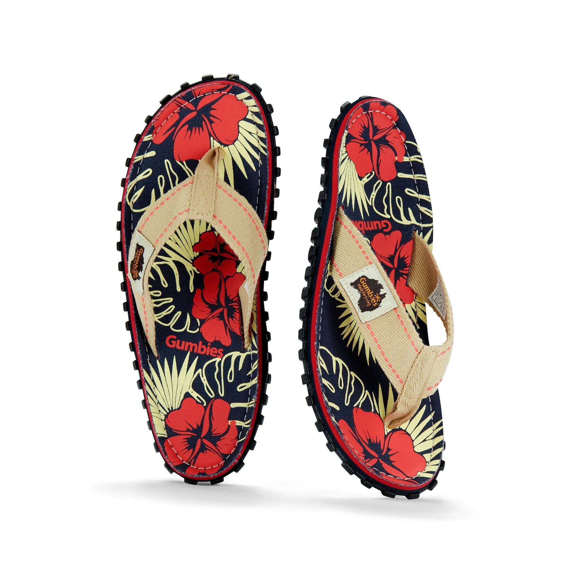 Islander Flip-Flops - Women's - Denim Hibiscus - Image 2