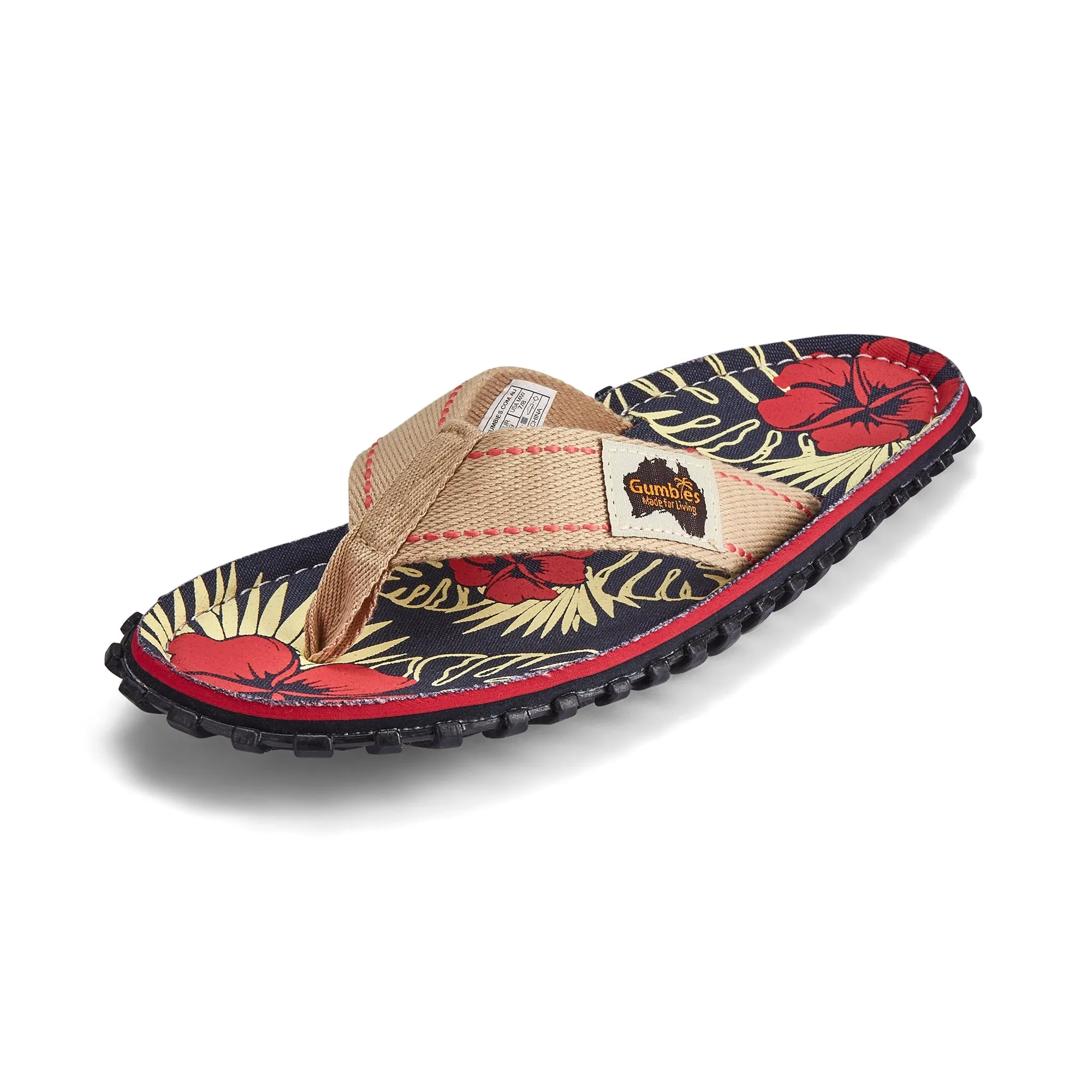 Islander Flip-Flops - Women's - Denim Hibiscus - Image 5