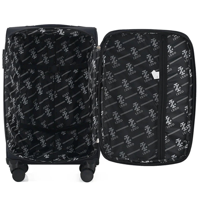 Liam Soft Shell Expandable 3 Piece Spinner Luggage Set with Lock - Image 2