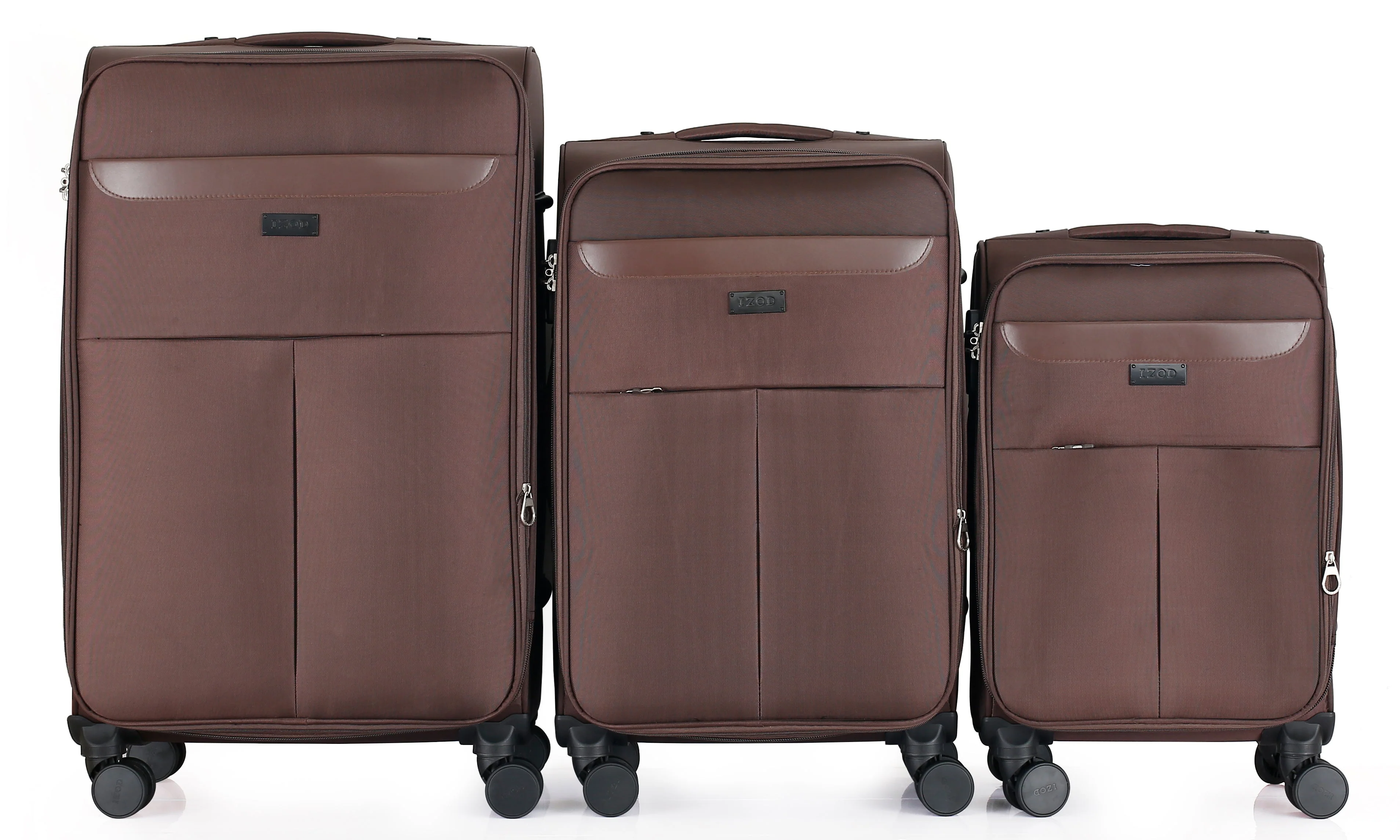 Noah Soft Shell Expandable 3 Piece Spinner Luggage Set with Lock - Image 22