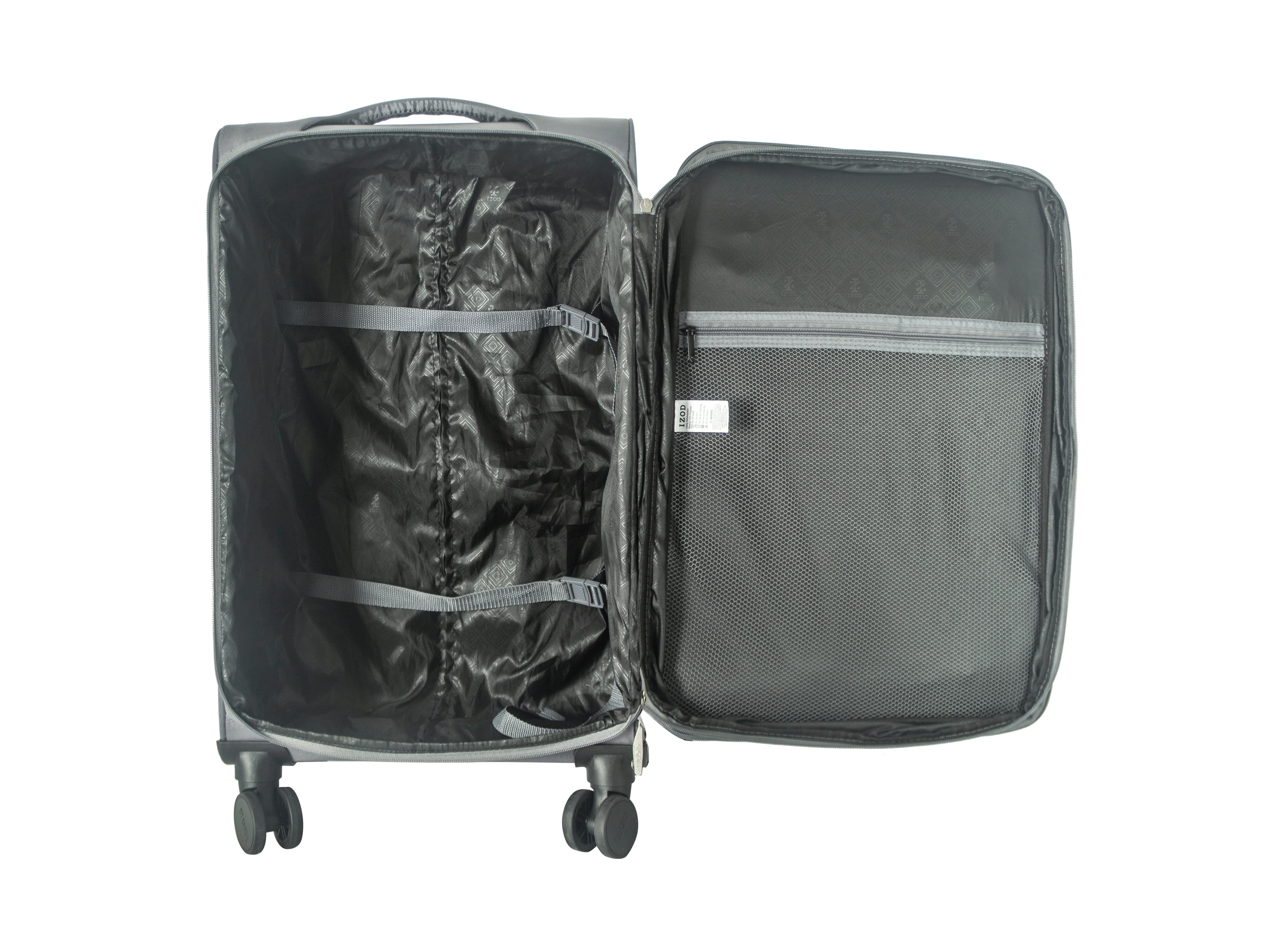 Ocean Soft Shell Lightweight Expandable 3 Piece Luggage Set - Image 15