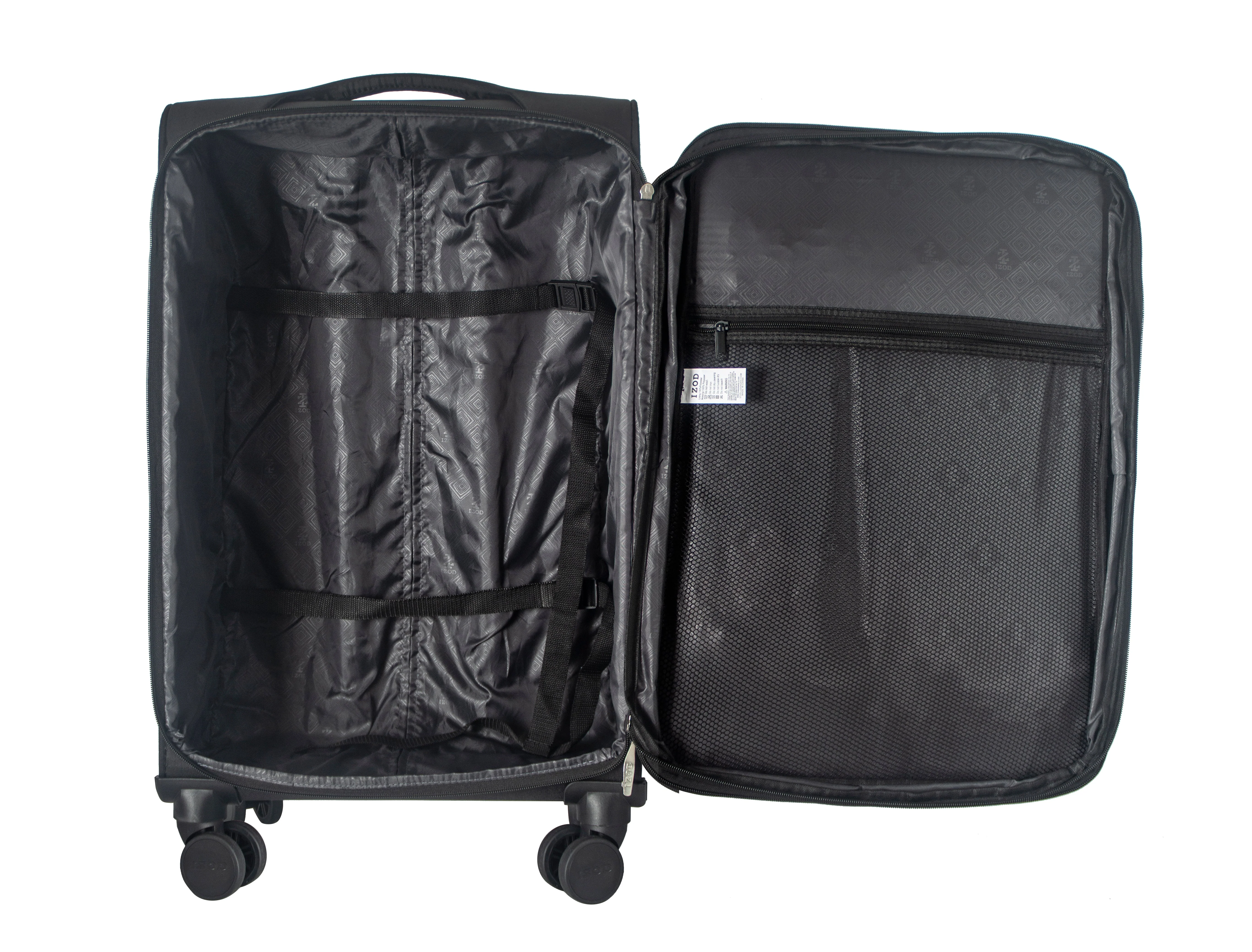 Ocean Soft Shell Lightweight Expandable 3 Piece Luggage Set - Image 2